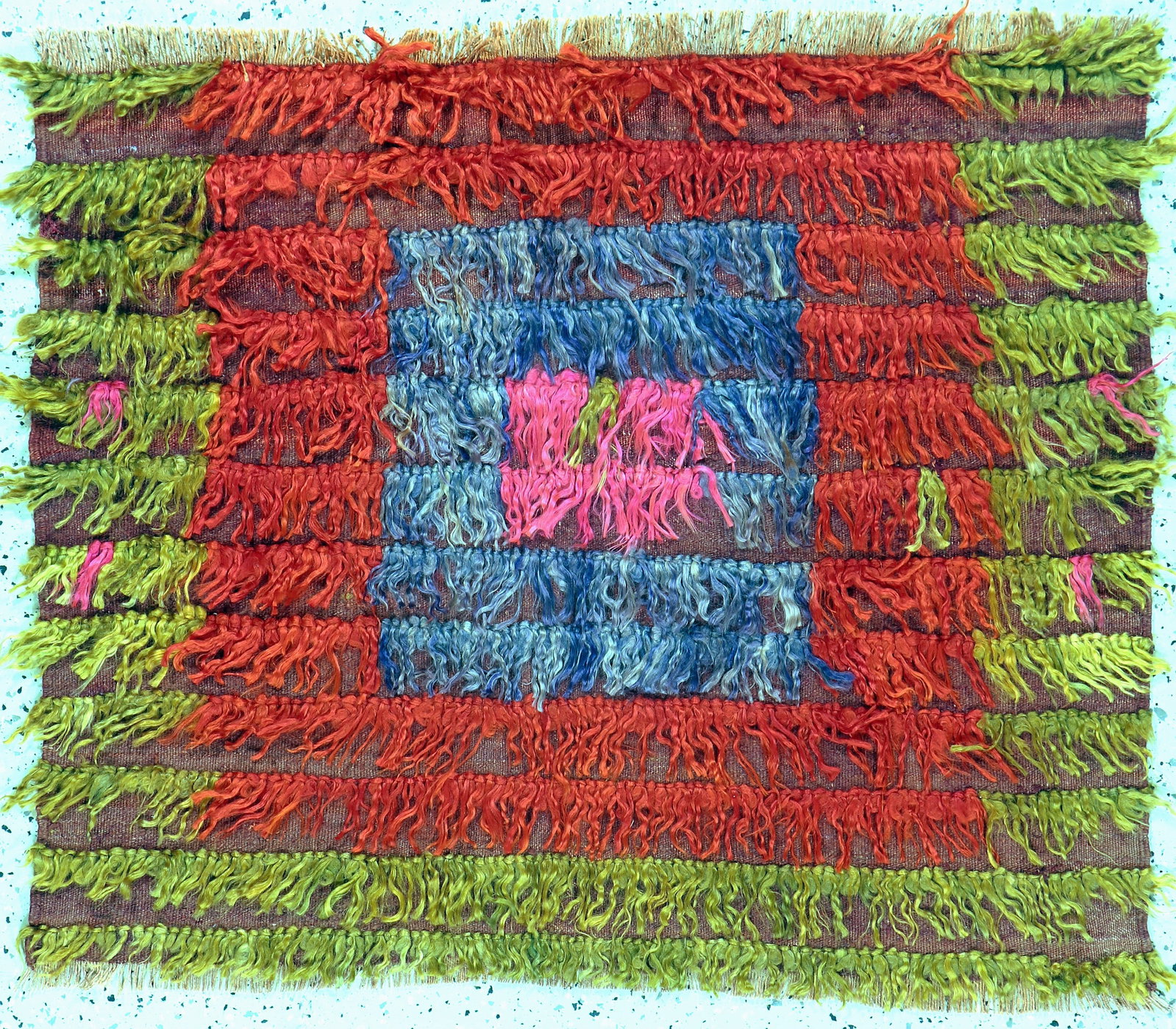 #'Tuelue#' sleeping carpet fragment, Turkey, around 1900: #'Tuelue#' sleeping carpet fragment, Turkey, around 1900, wool on wool, approx. 95 x 114 cm, condition: 2, (patched holes). Rugs, Carpets & Flatweaves