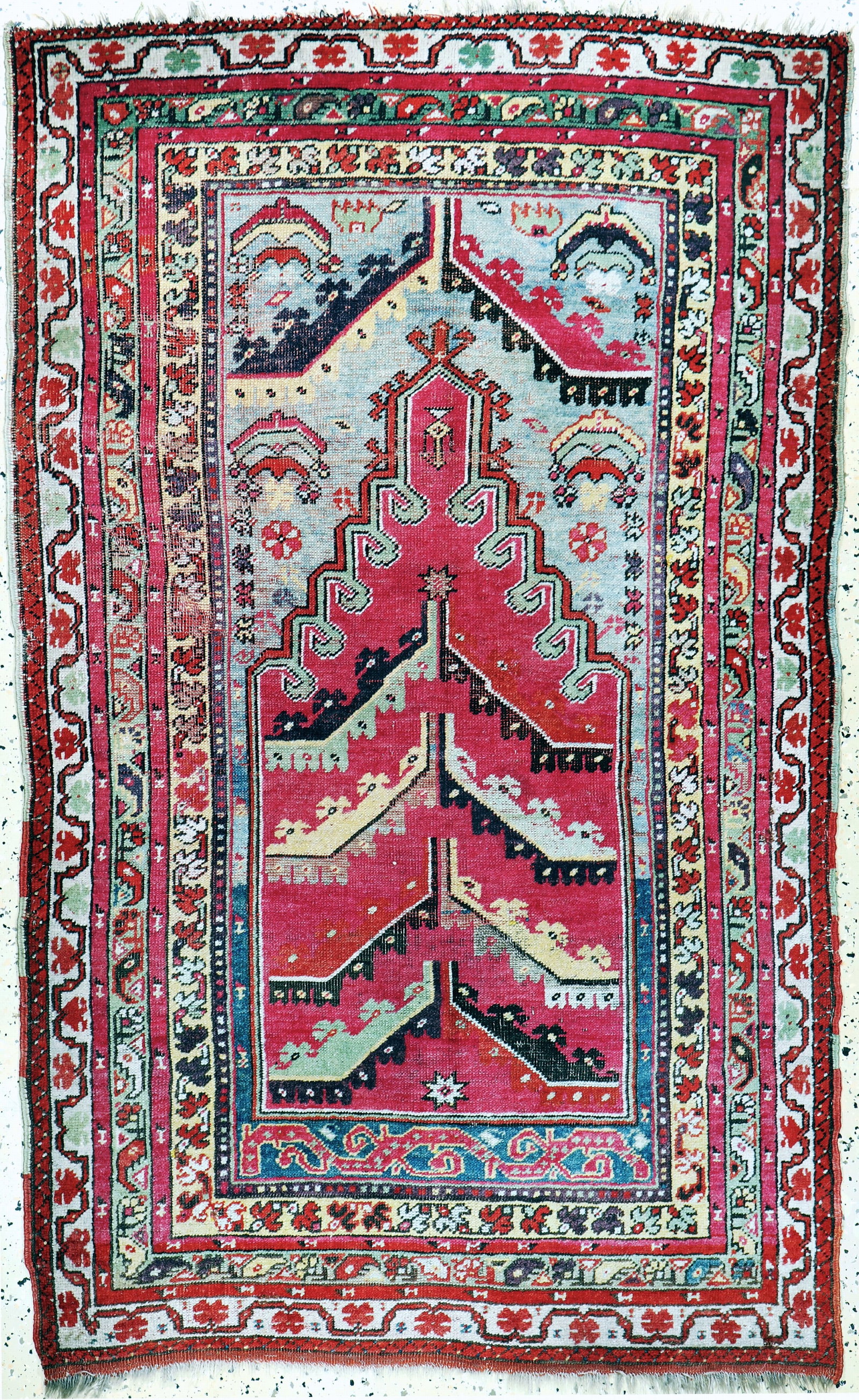 Mucur antique, Turkey, 19th century, wool on wool: Mucur antique, Turkey, 19th century, wool on wool, approx. 162 x 100 cm, condition: 3. Rugs, Carpets & Flatweaves