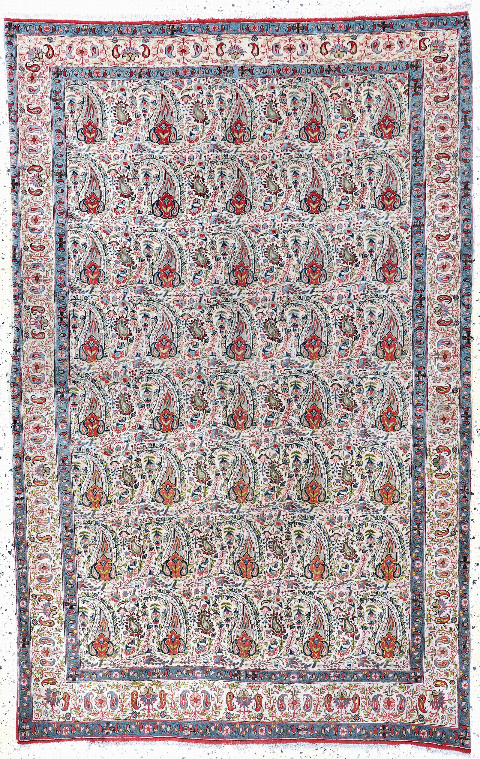 Qum cork, Persia, early 20th century, corkwoolon cotton: Qum cork, Persia, early 20th century, corkwoolon cotton, approx. 220 x 140 cm, condition: 2 -3. Rugs, Carpets & Flatweaves