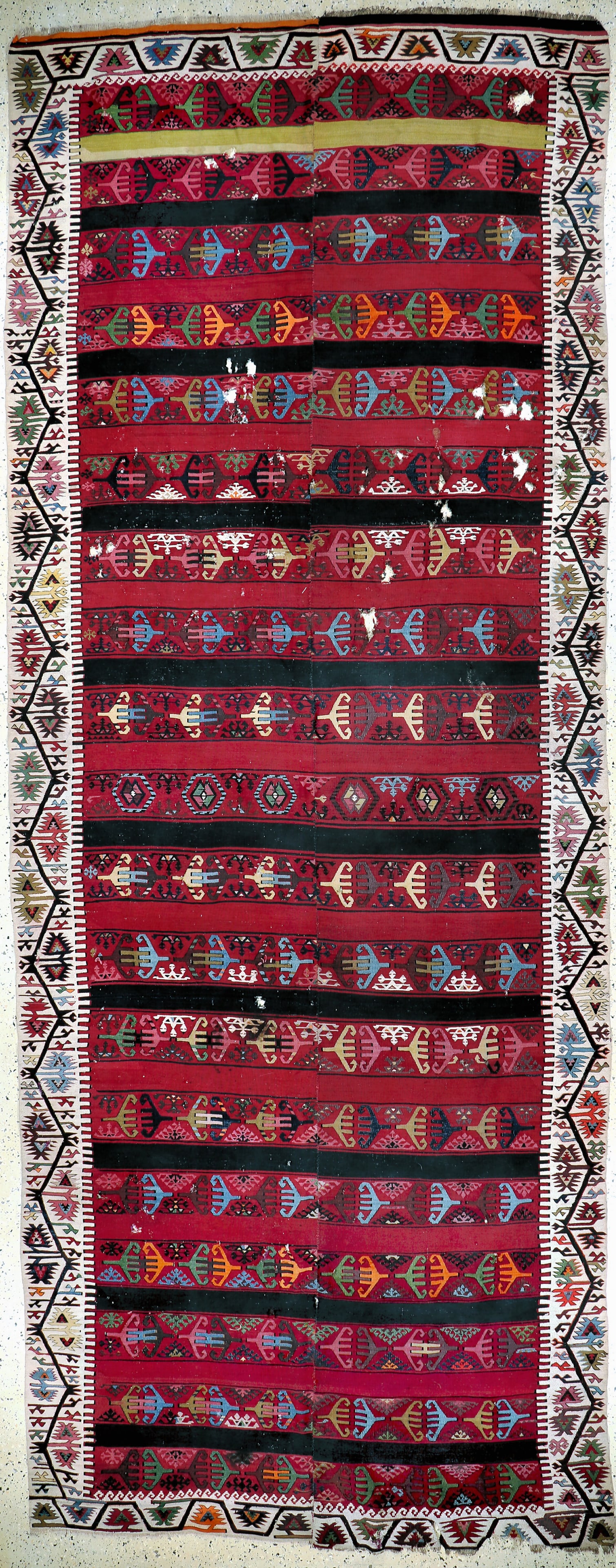 #'Reyhanli#'Kilim antique, Turkey, around 1900, wool (1 of 13)