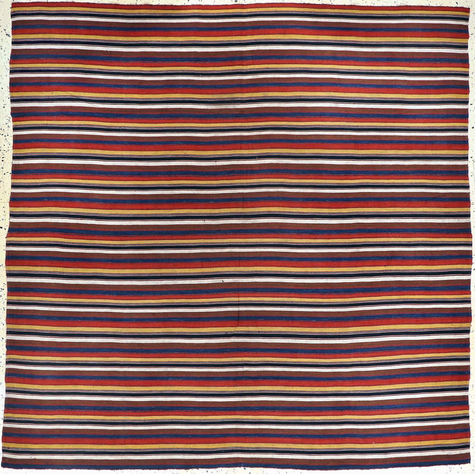 Nomad blanket#'Jajim#'fine, Persia, early 20thcentury: Nomad blanket#'Jajim#'fine, Persia, early 20thcentury, wool on wool, approx. 205 x 205 cm, condition: 2. Rugs, Carpets & Flatweaves
