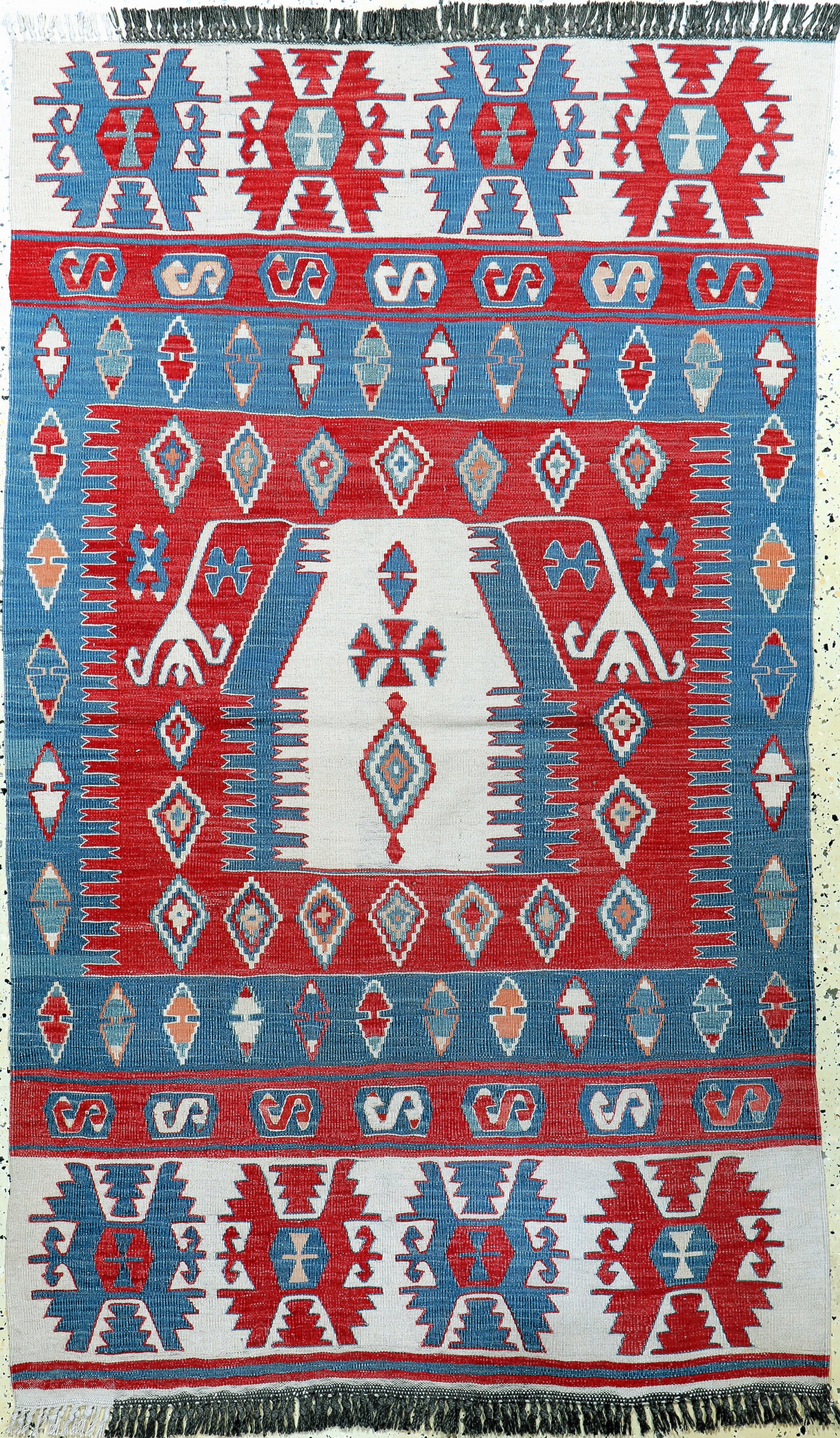 Anatol Kilim, Turkey, late 20th century, wool on wool: Anatol Kilim, Turkey, late 20th century, wool on wool, approx. 190 x 112 cm, condition: 1-2.Rugs, Carpets & Flatweaves