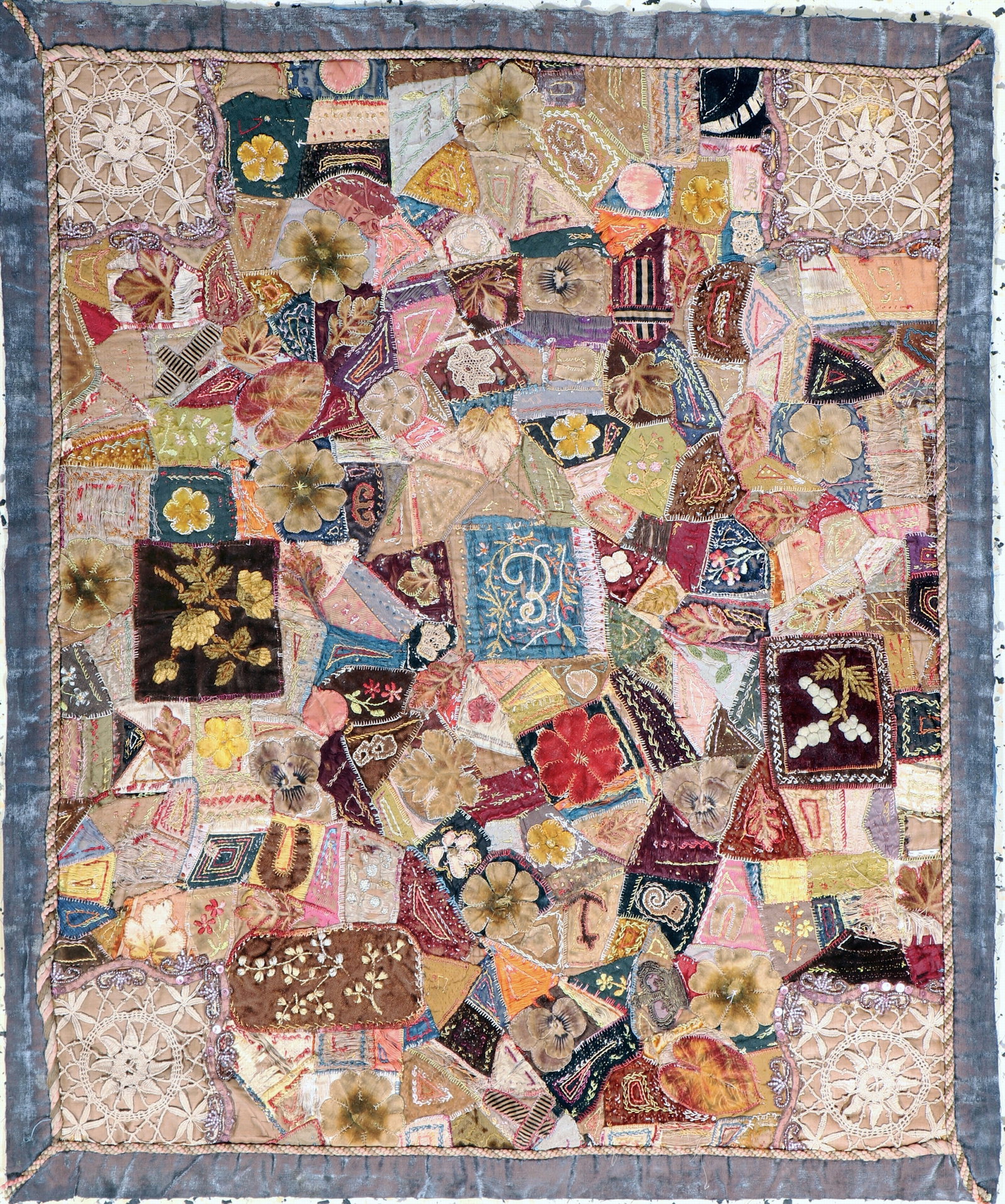 Patchwork antique, Europe, 19th century, textile (1 of 5)