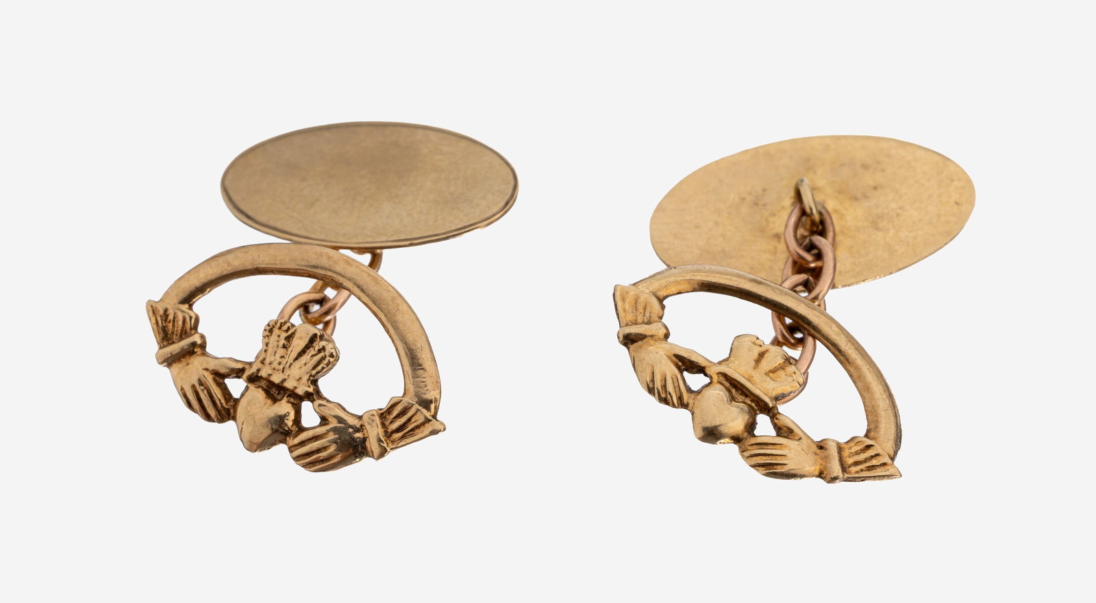 Pair of 9 kt gold cufflinks, England, probably approx. 1900 (1 of 1)