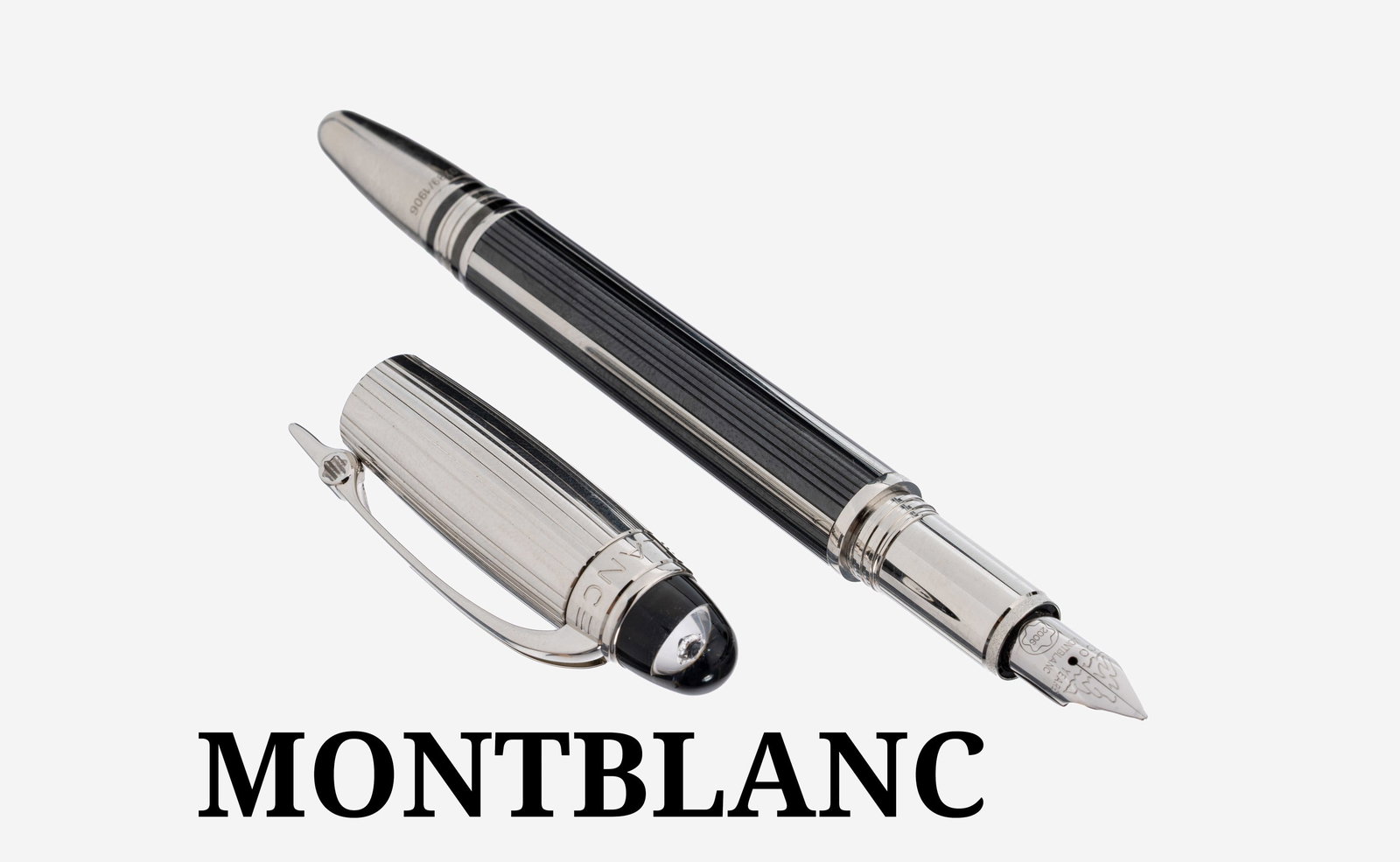 MONTBLANC Starwalker fountain pen Soulmakers 1906: MONTBLANC Starwalker fountain pen Soulmakers 1906 , limited Edition, corpus and cap stainless steel and resin, nib 18 kt gold, 0789 of 1906, orig. case and covering box