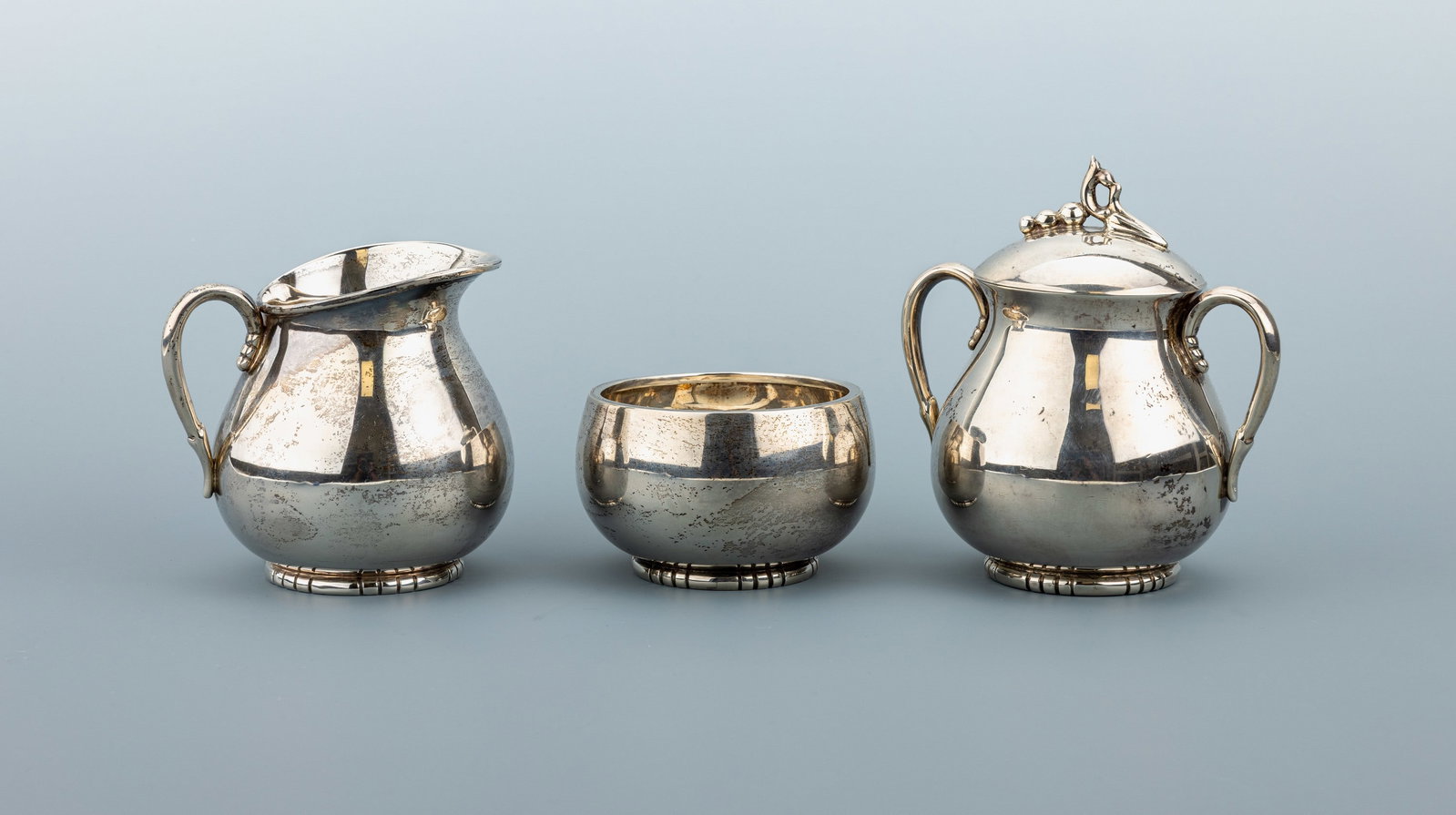 Set: bowl, cream jug and sugar vessel, Mexico, 1950s-60s (1 of 1)