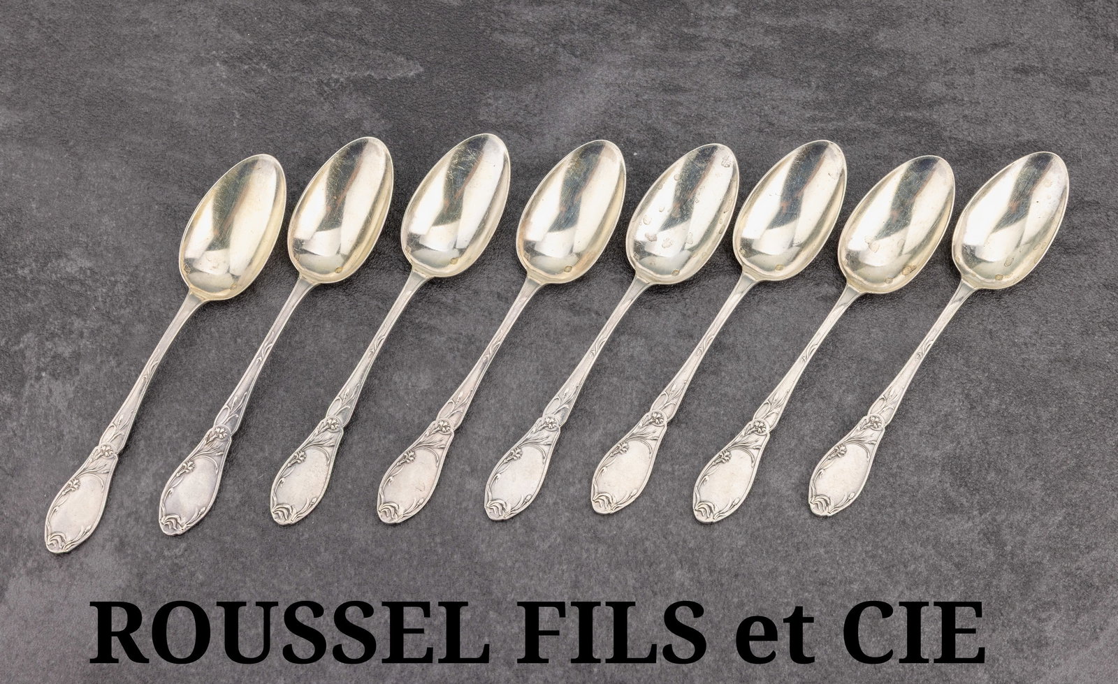 8 coffee spoons, France approx. 1900 (1 of 1)