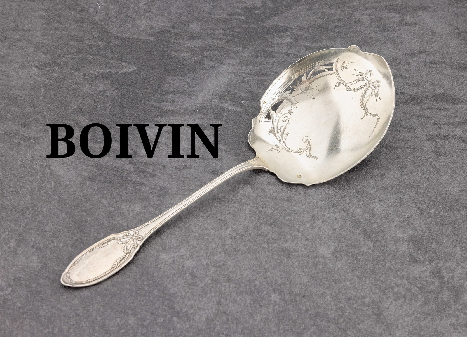 Serving spoon/strawberry spoon, France approx. 1900 (1 of 1)