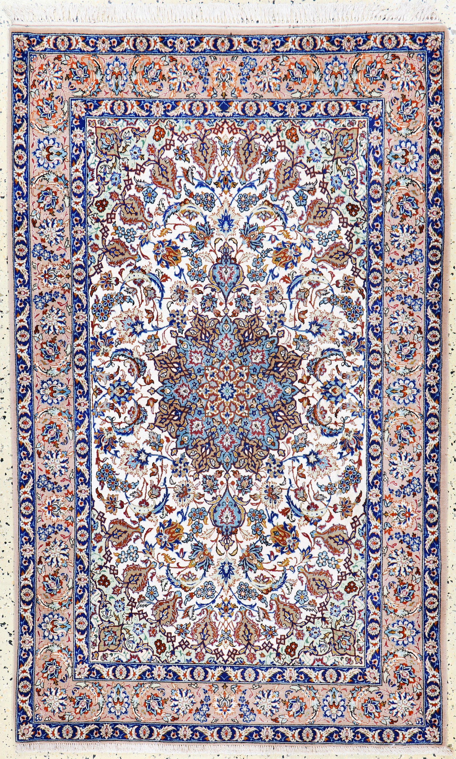 Isfahan fine#'silkground#', Persia, late 20th century (1 of 7)
