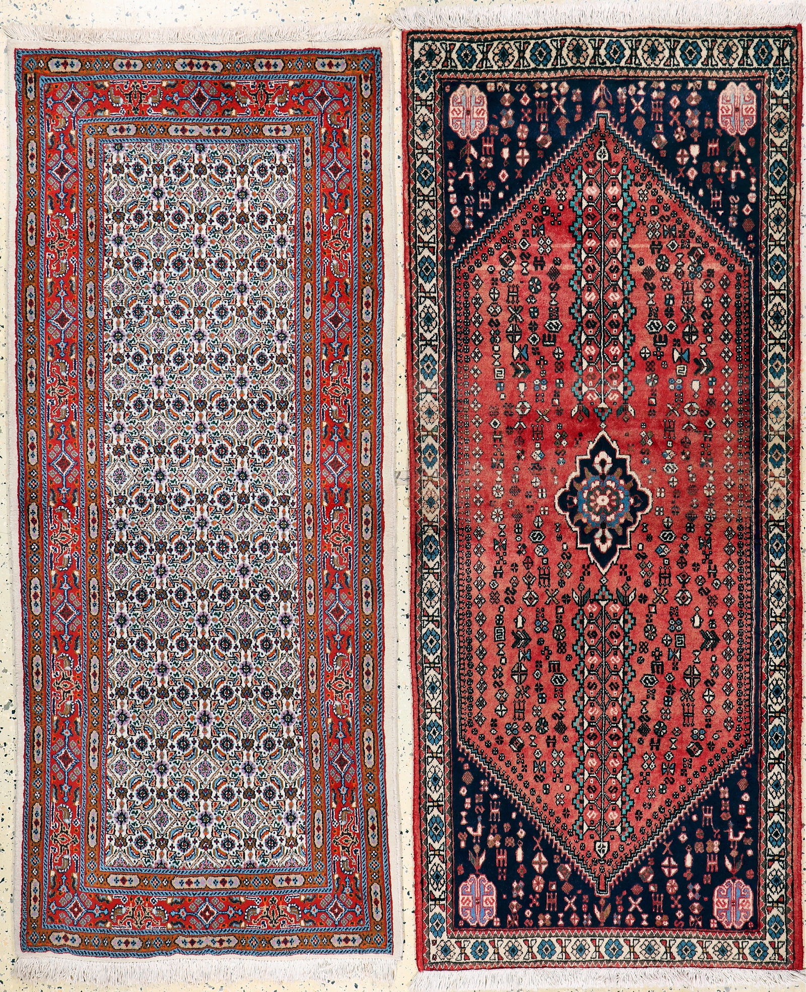 2 lots Moud & Abadeh, Persia, late 20th century (1 of 7)