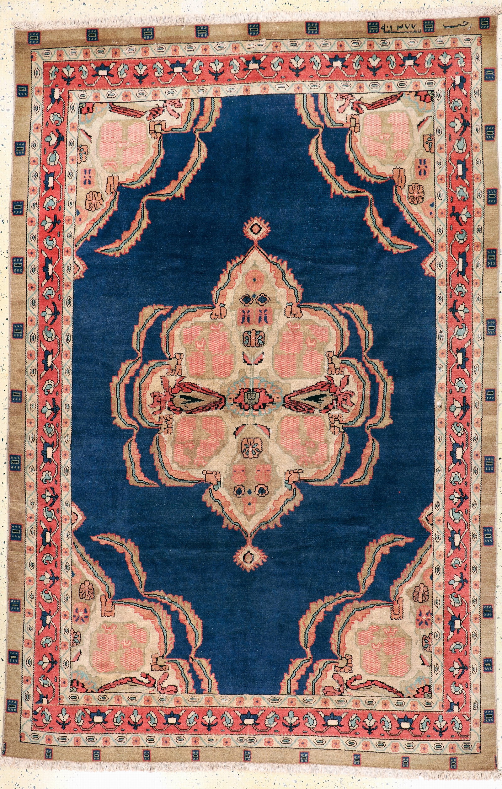Saruk Mahal, Persia, late 20th century, wool on cotton: Saruk Mahal, Persia, late 20th century, wool on cotton, approx. 290 x 193 cm, condition: 4.Rugs, Carpets & Flaweaves