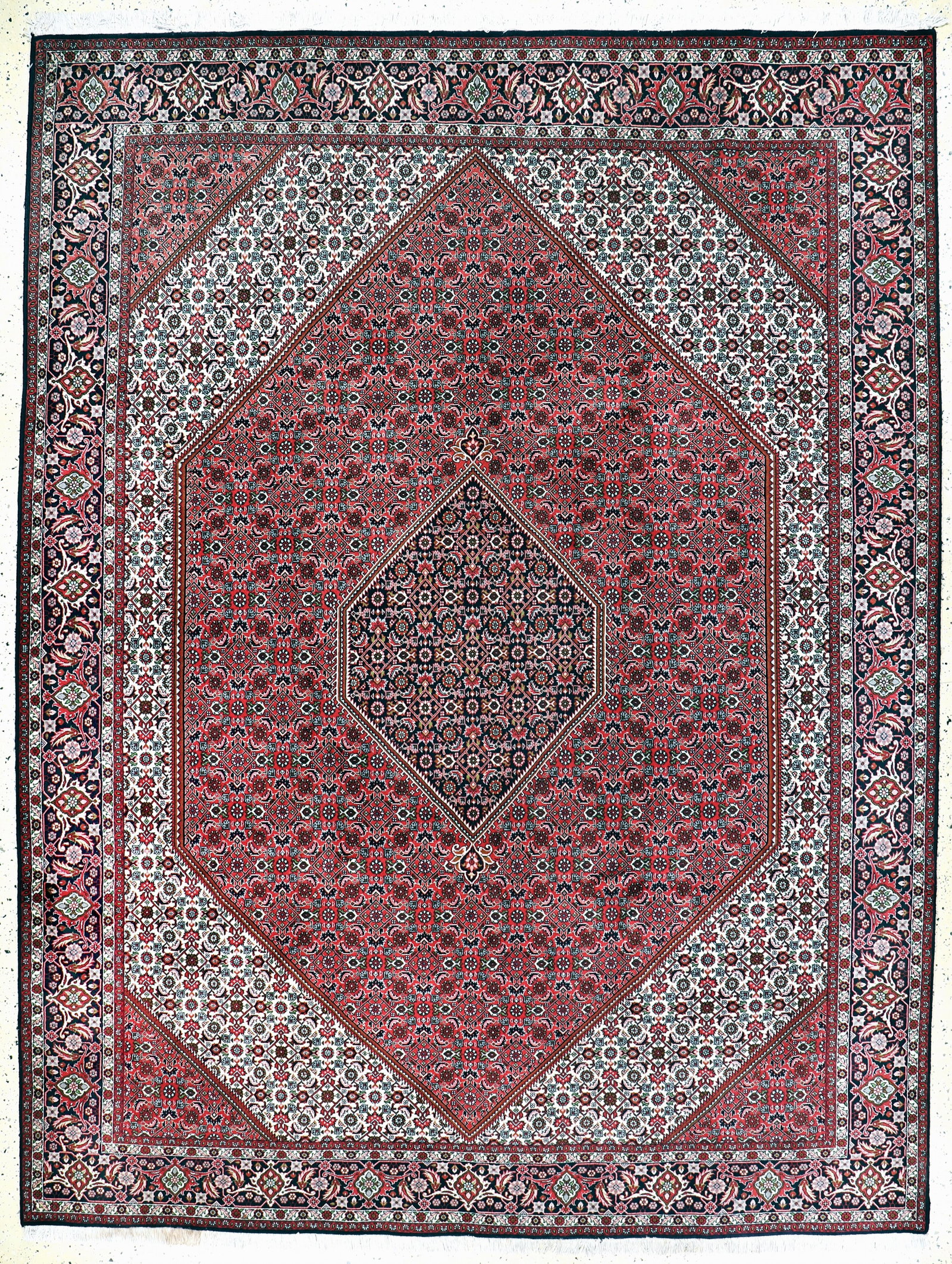 Bijar, Persia, late 20th century, wool on cotton: Bijar, Persia, late 20th century, wool on cotton, approx. 325 x 250 cm, in need of cleaning, condition: 2. Rugs, Carpets & Flaweaves