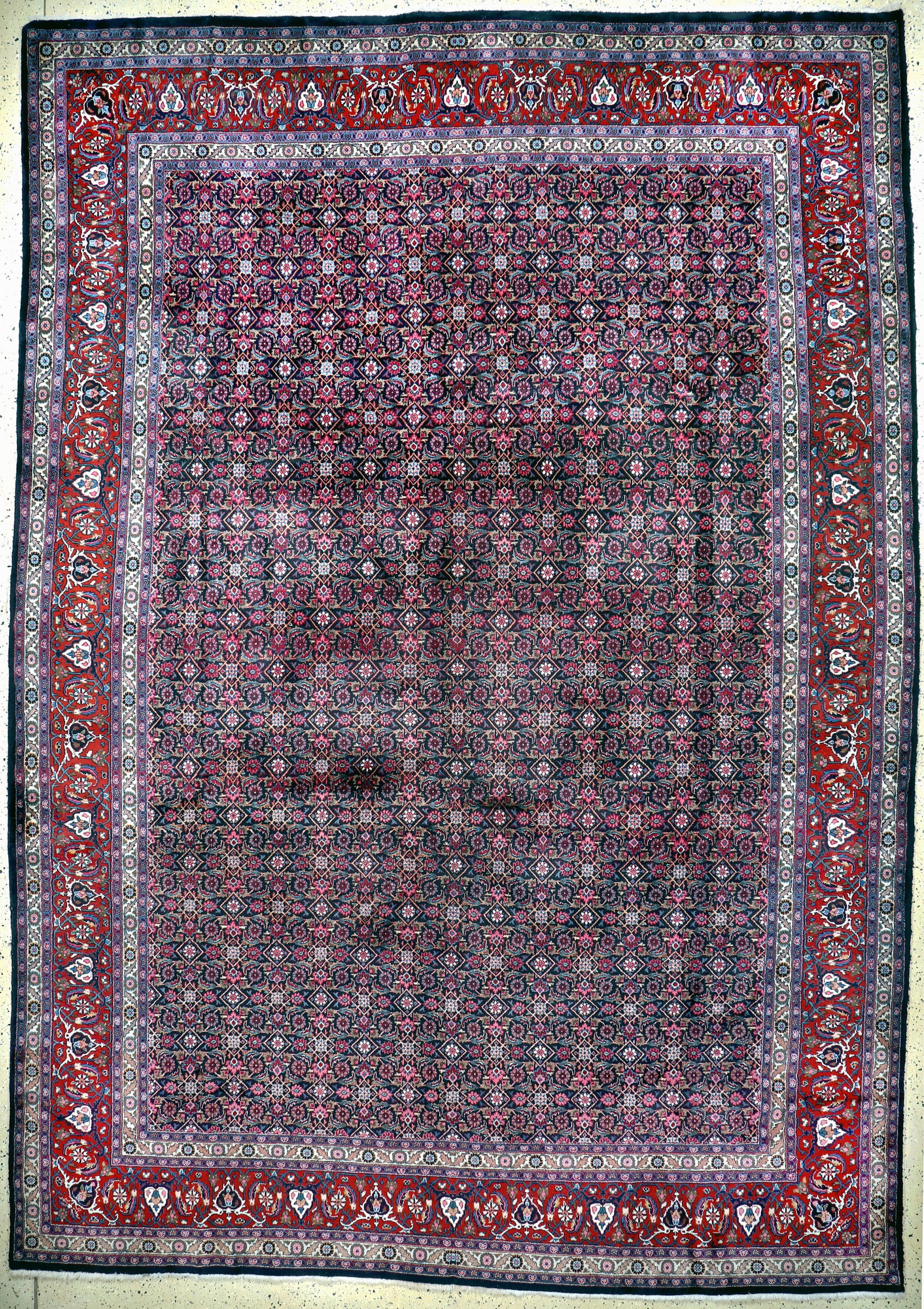 Tabriz, Persia, mid-20th century, wool on cotton: Tabriz, Persia, mid-20th century, wool on cotton, approx. 413 x 290 cm, in need of cleaning, condition: 2. Rugs, Carpets & Flaweaves
