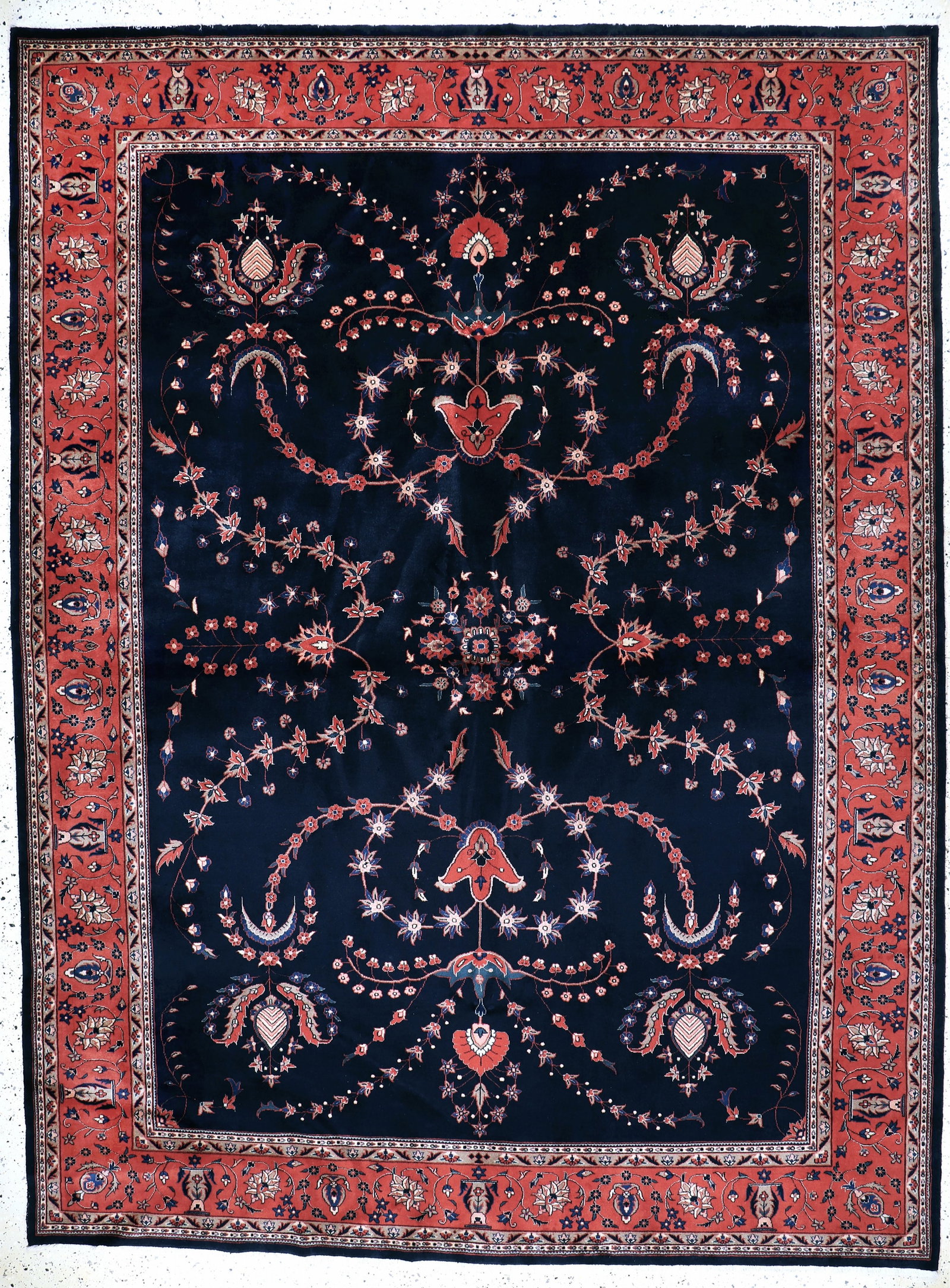 Saruk Mohajeran cork fine, India, late 20th century: Saruk Mohajeran cork fine, India, late 20th century, corkwool on cotton, approx. 350 x 260cm, condition: 2. Rugs, Carpets & Flaweaves