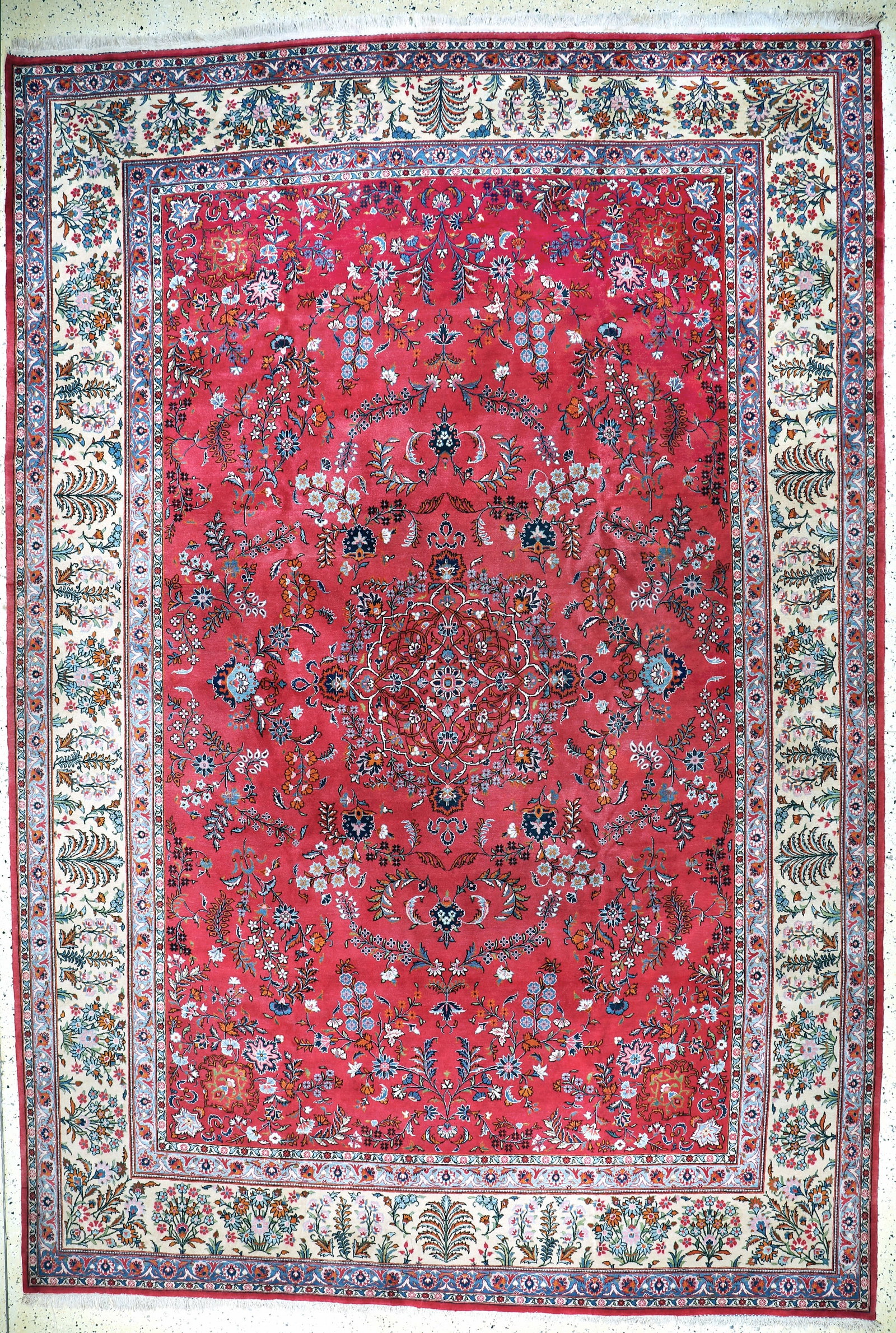 Kashan old, Persia, mid-20th century, wool on cotton (1 of 11)