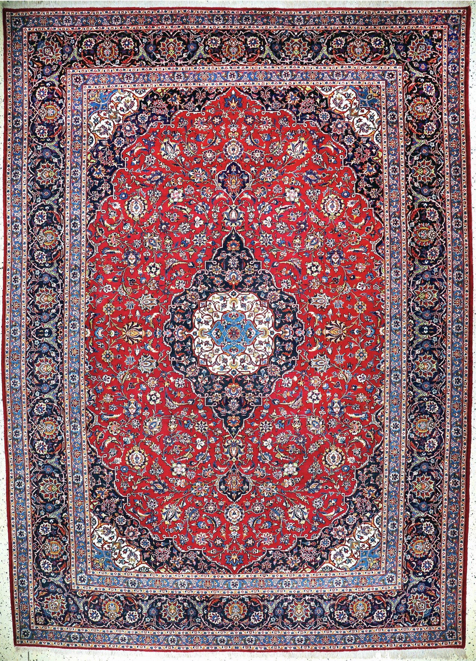 Kashan fine, Persia, mid-20th century, wool oncotton (1 of 10)
