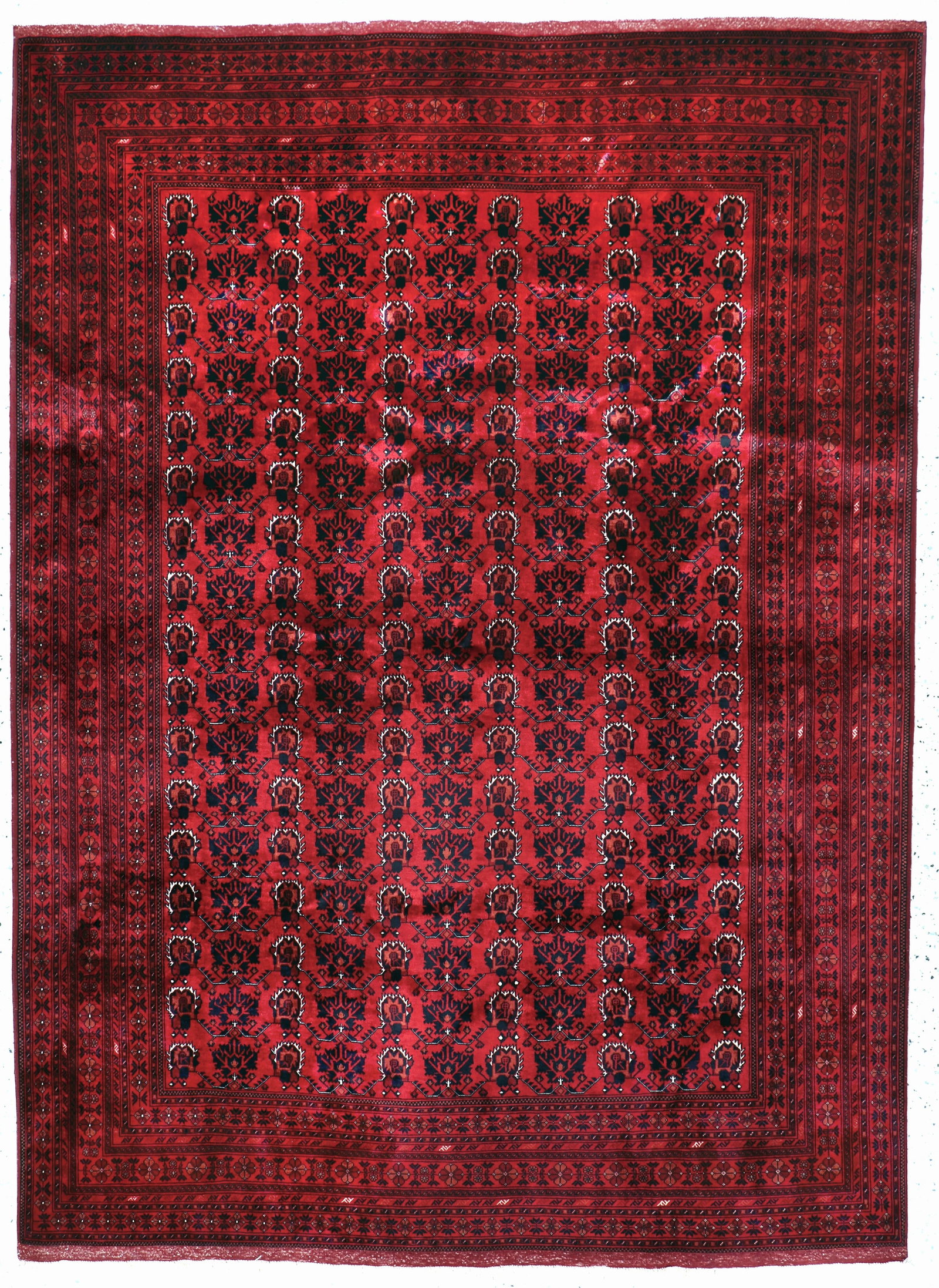 Khalmmohamadi fine, Afghanistan, late 20th century: Khalmmohamadi fine, Afghanistan, late 20th century, corkwool on wool, approx. 282 x 205 cm, condition: 1-2. Rugs, Carpets & Flaweaves