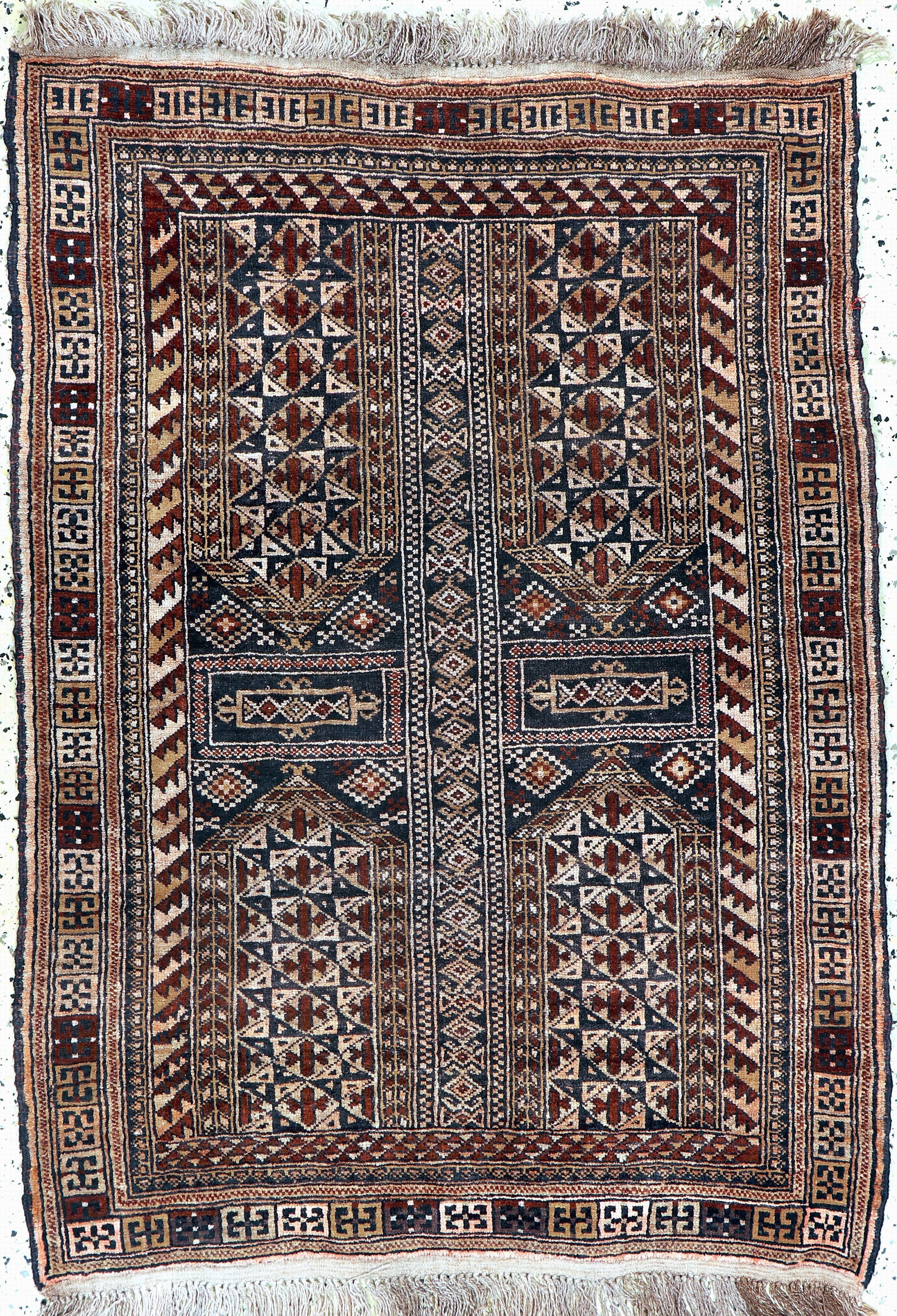Baloch, Afghanistan, mid-20th century, wool onwool: Baloch, Afghanistan, mid-20th century, wool onwool, approx. 135 x 97 cm, condition: 2. Rugs,Carpets & Flaweaves