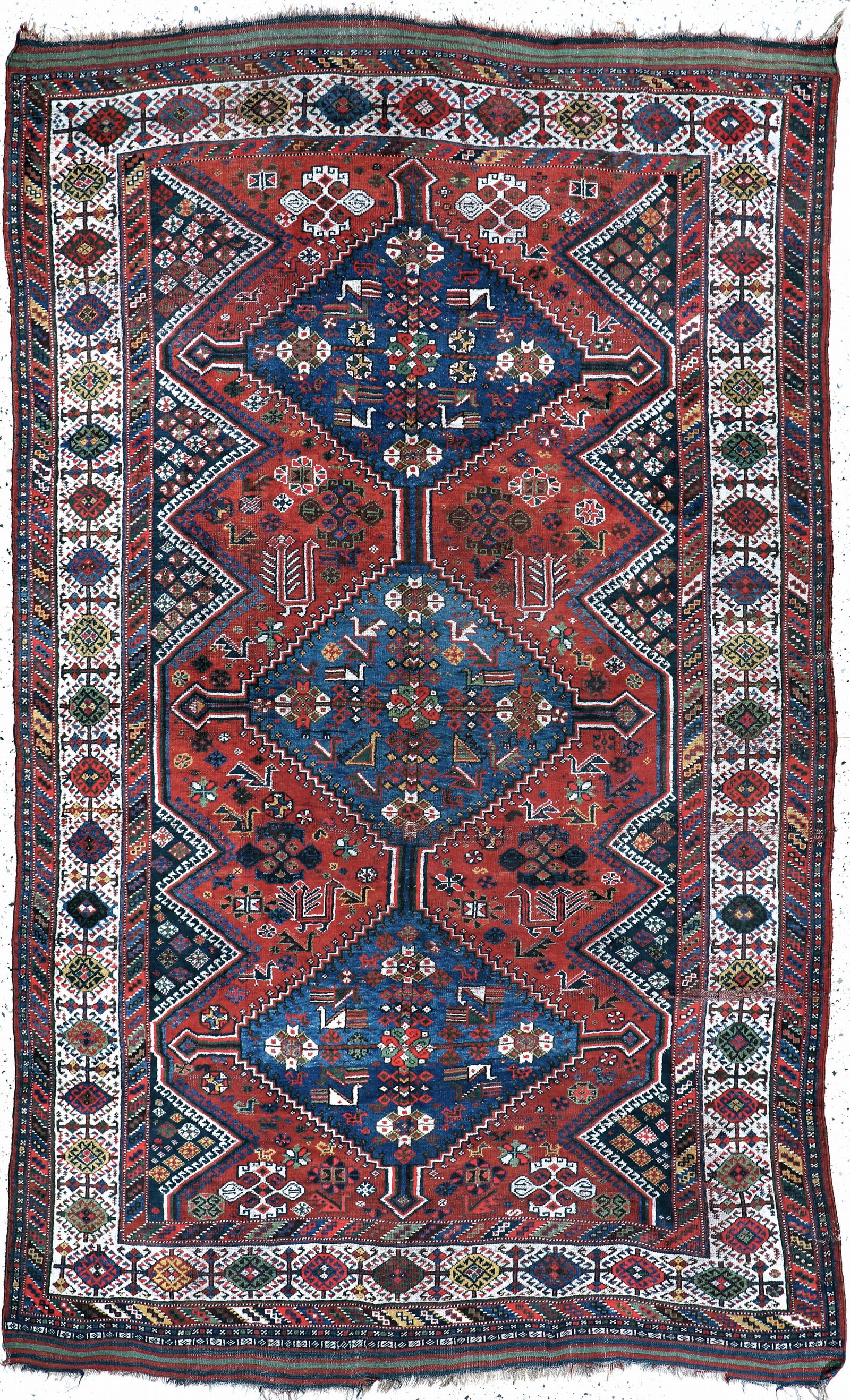 Khamseh antique, Persia, 19th century, wool onwool (1 of 9)