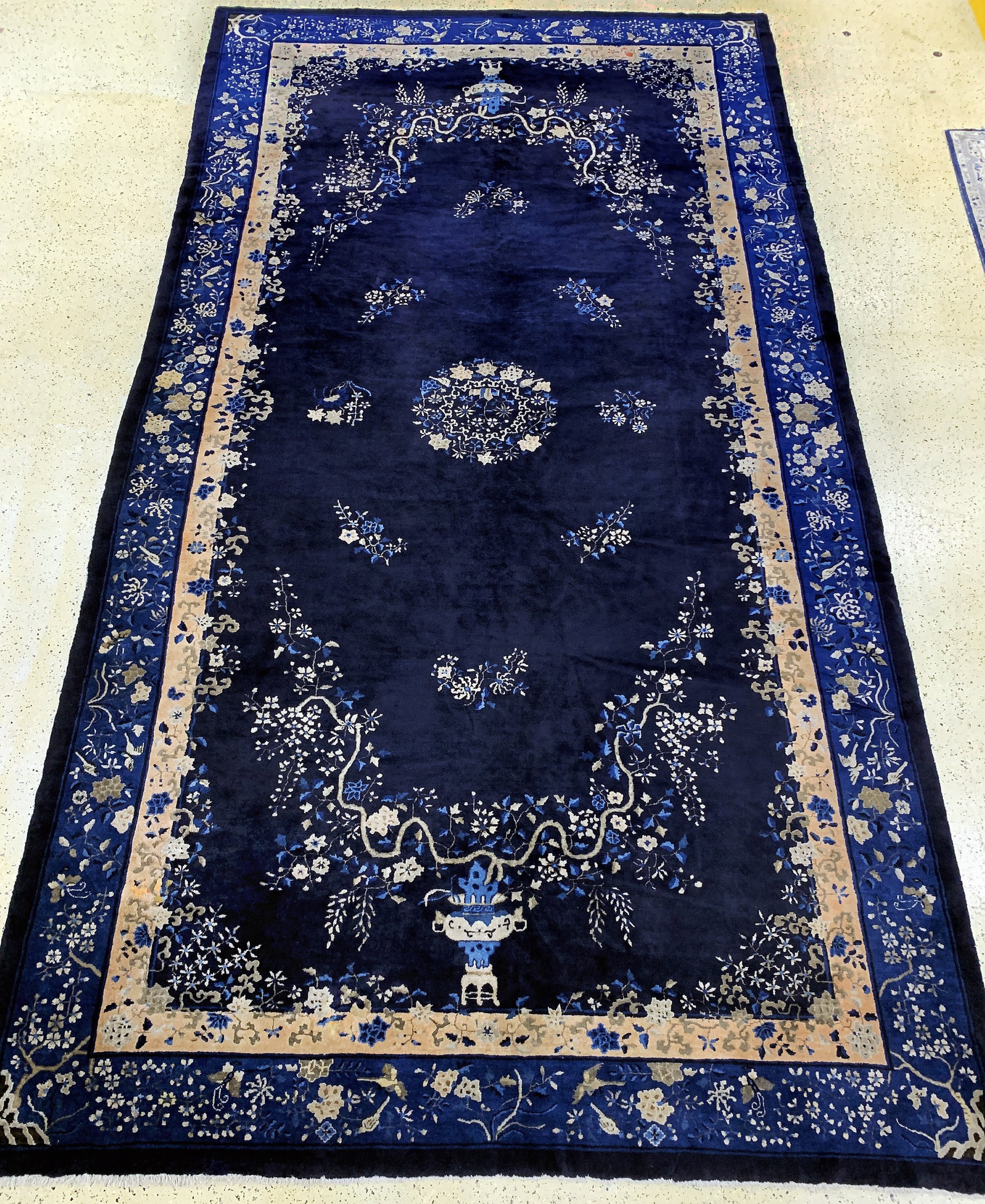 Beijing#'Palace Carpet#'antique, China, around1900, wool (1 of 12)
