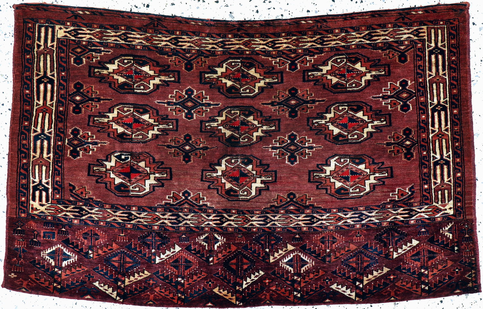 Tekke Jowal, Turkmenistan, around 1900, wool on wool (1 of 5)