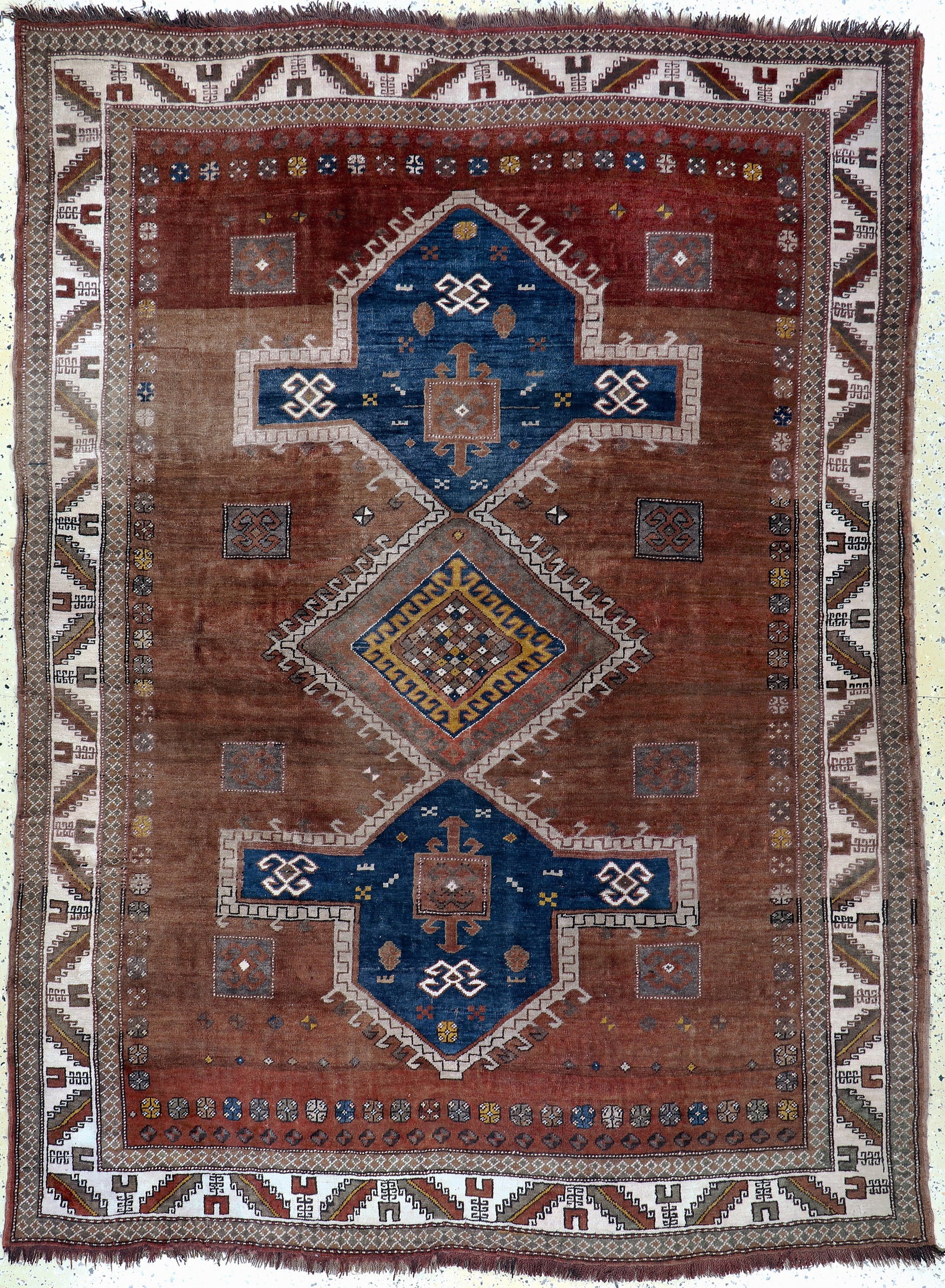 Kars-Kazak, Turkey, mid-20th century, wool on wool: Kars-Kazak, Turkey, mid-20th century, wool on wool, approx. 250 x 185 cm, condition: 3. Rugs, Carpets & Flaweaves