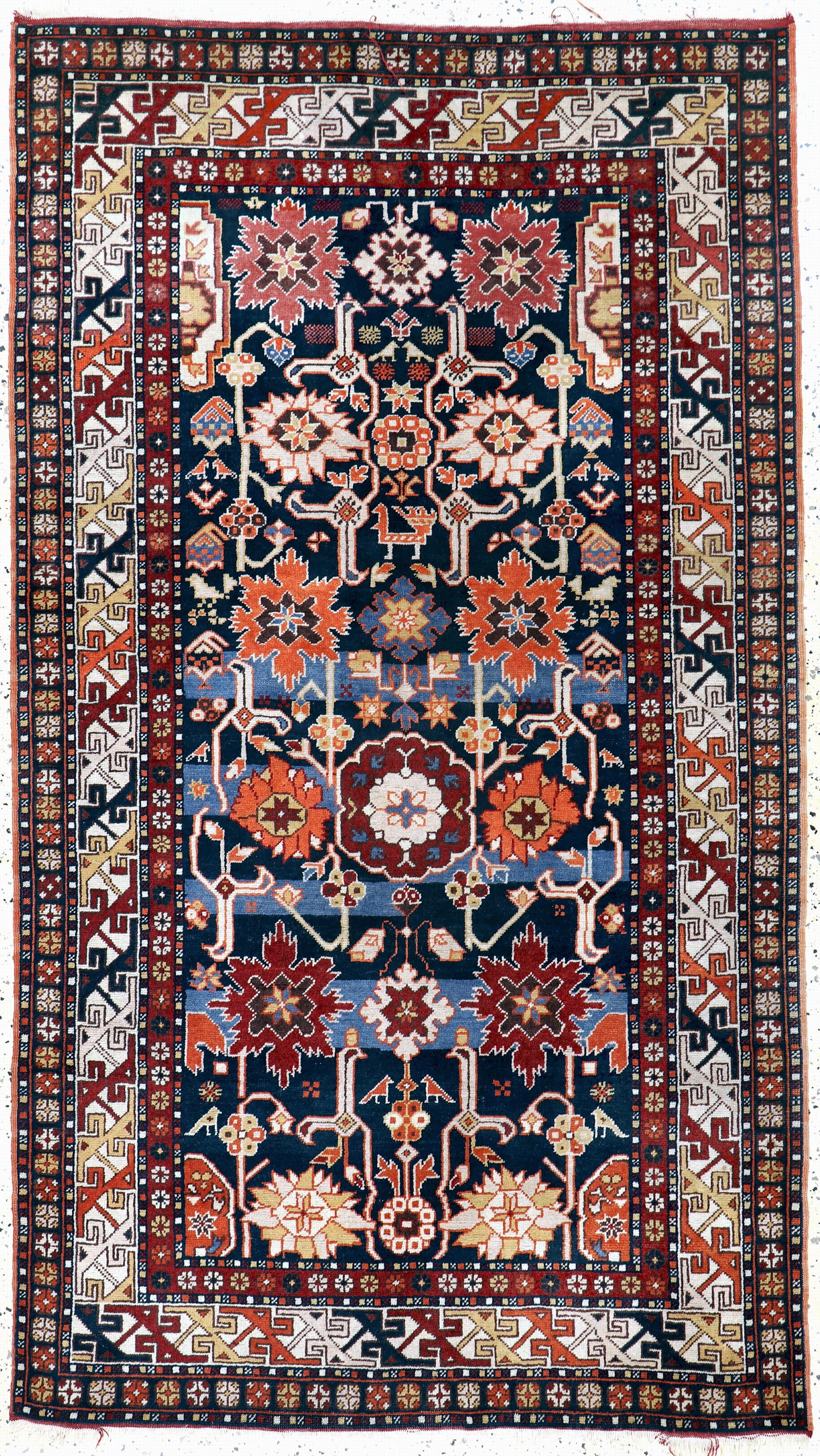 Kazak, Azerbaijan, mid-20th century, wool on wool: Kazak, Azerbaijan, mid-20th century, wool on wool, approx. 214 x 122 cm, condition: 2. Rugs, Carpets & Flaweaves