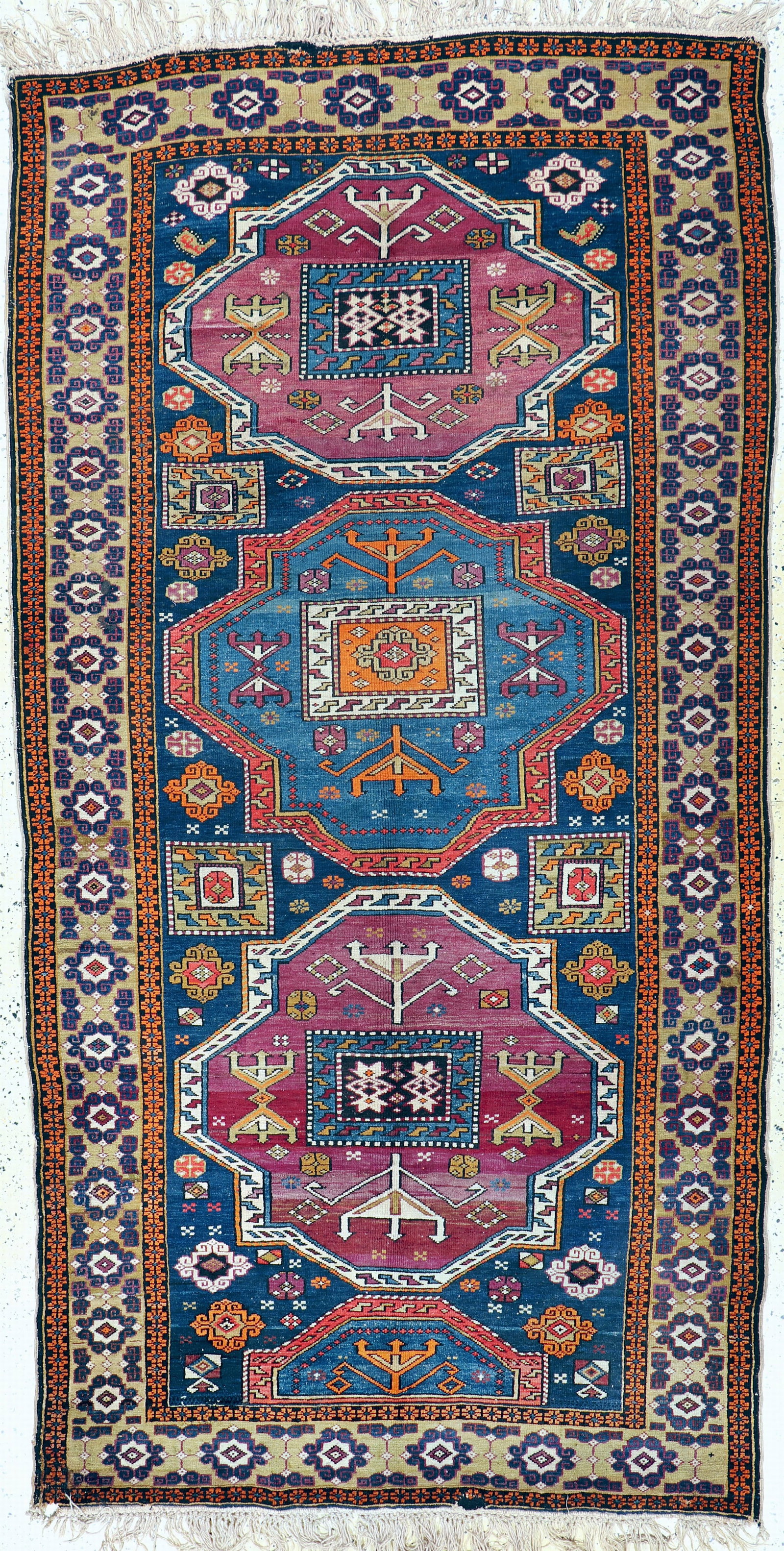 Kazak antique, Caucasus, around 1900, wool on wool (1 of 8)