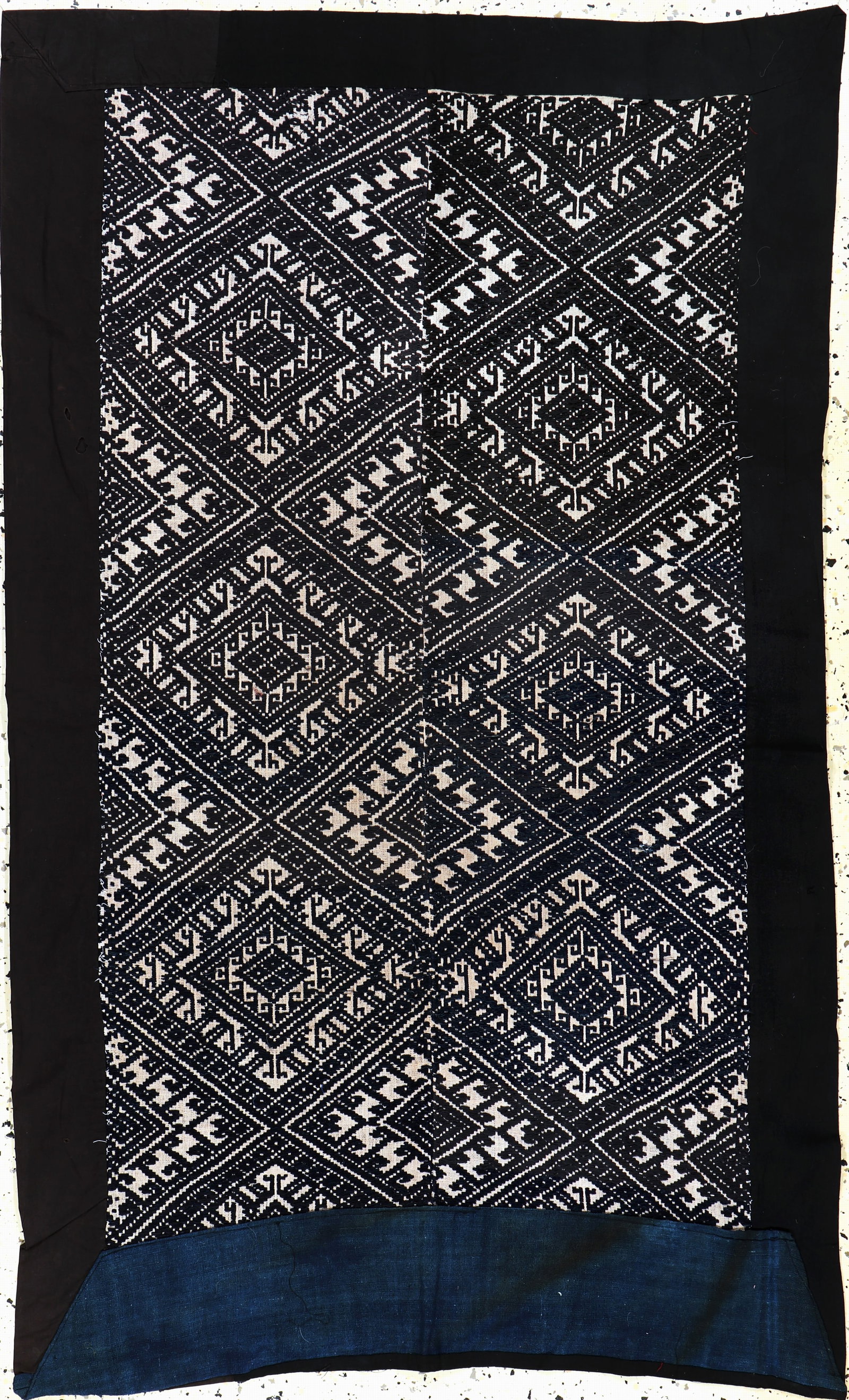 Embroidery, Laos, early 20th century, wool embroidery (1 of 4)