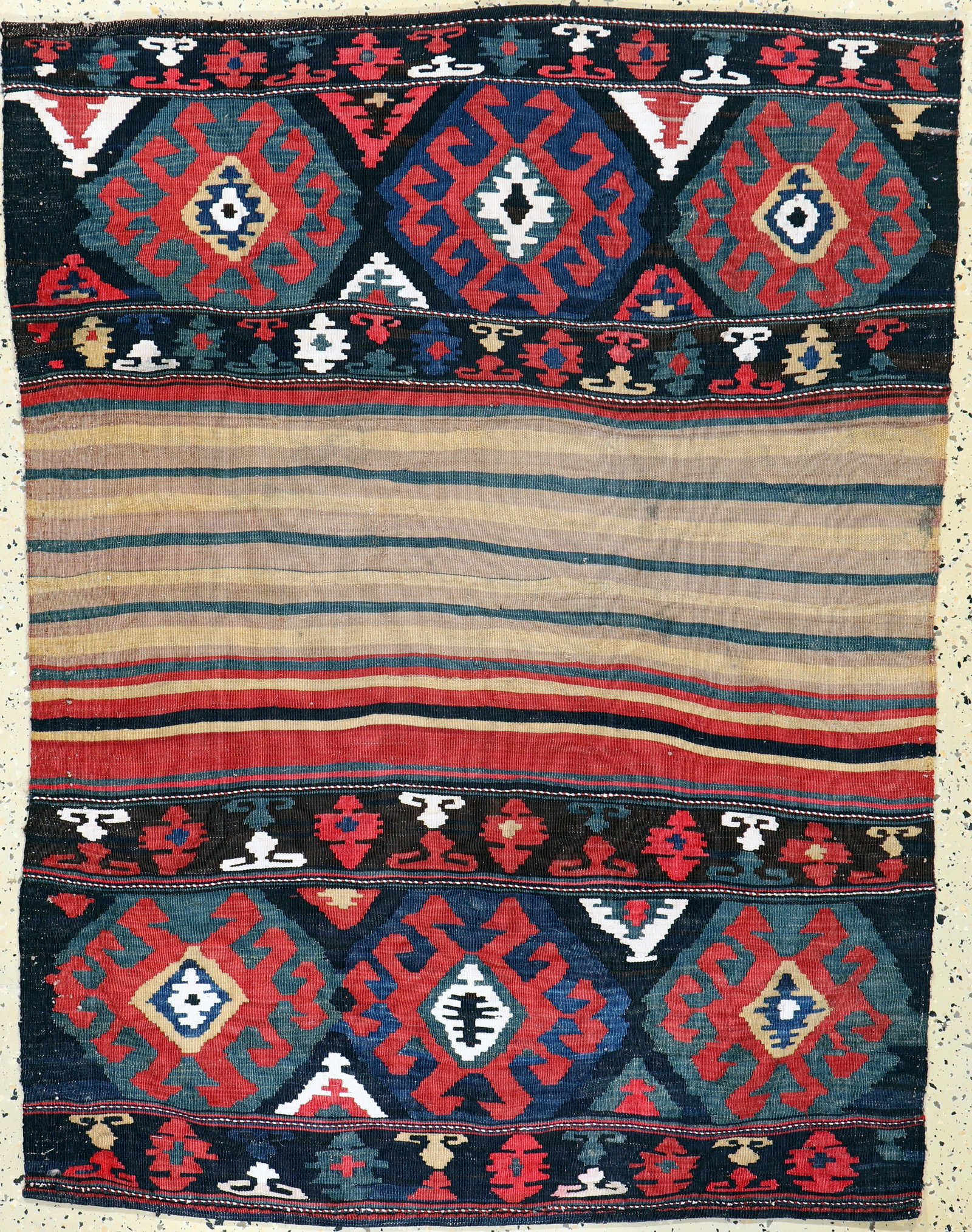 Shahsawan Mafrash-side, Persia, around 1900, wool on (1 of 5)