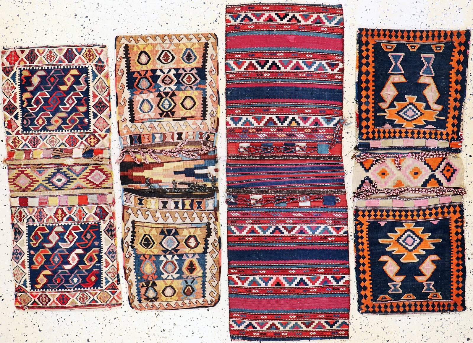 4 Kilim double pockets, Persia, early 20th century (1 of 9)