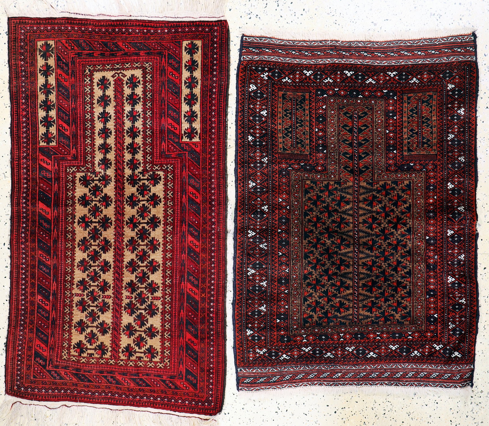 2 lots of Baloch Afganistan, prayer rugs, mid-20th (1 of 7)