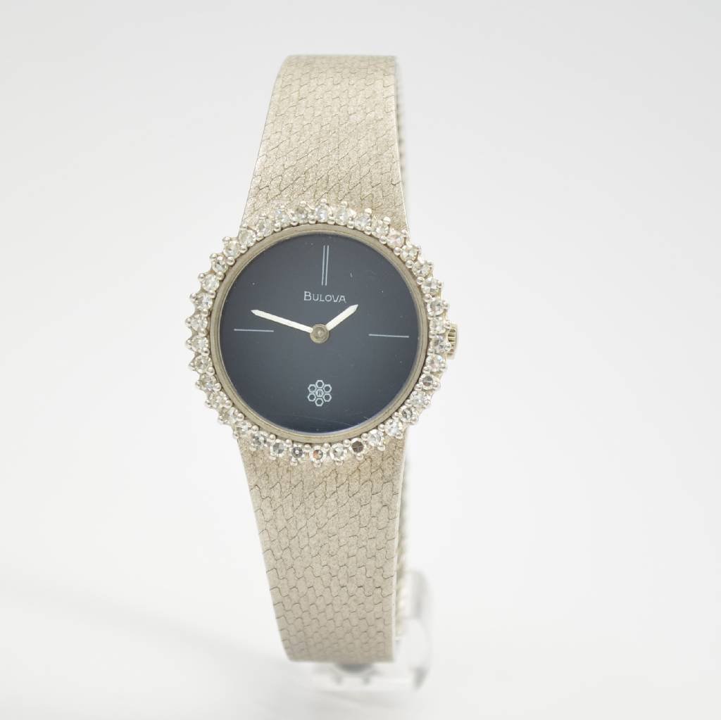 BULOVA 18k white gold lady´s wristwatch
