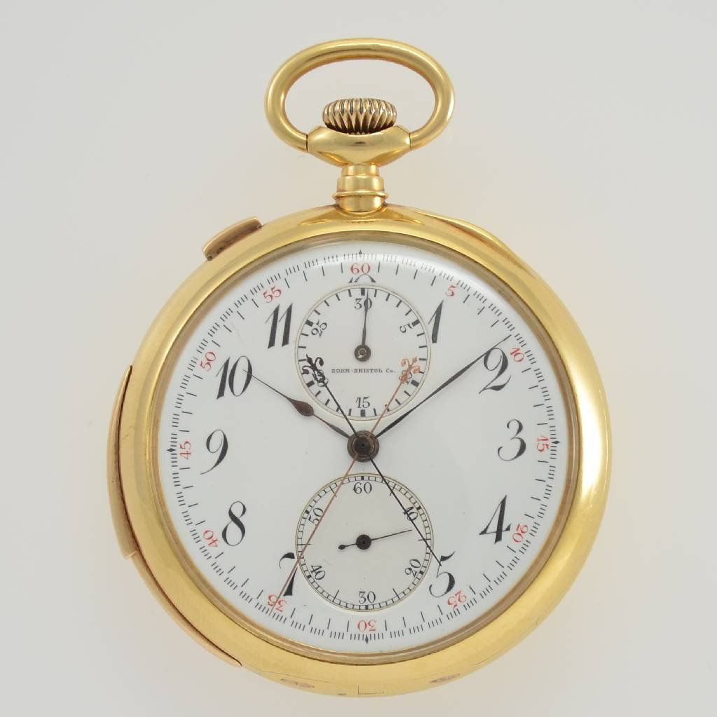 AUDEMARS PIGUET open face pocket watch with rattrapante