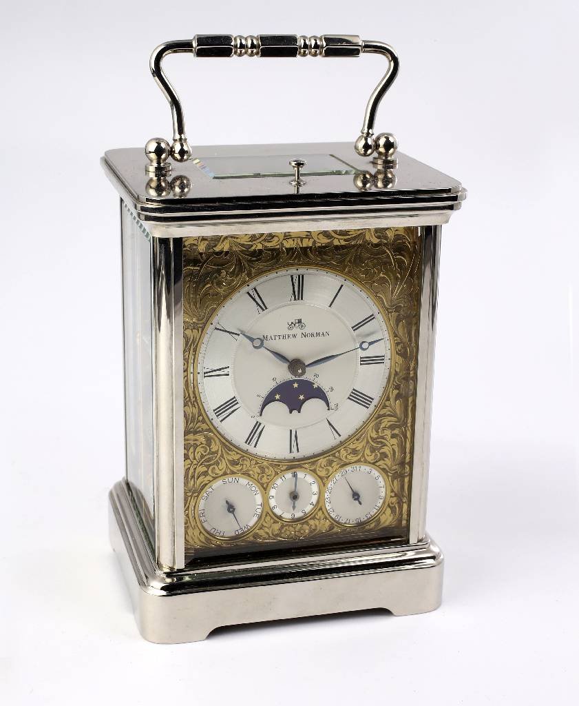 MATTHEW NORMAN unusual table clock with repetition
