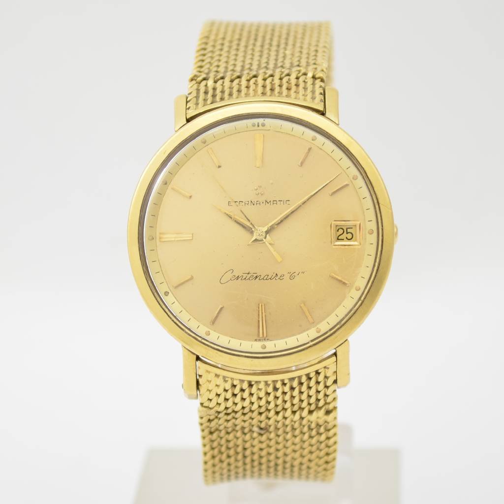 Eterna 18k shop gold watch