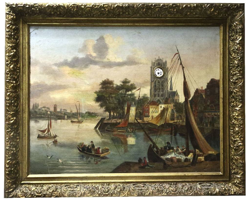 FERDINAND WURTEL successor of E. Piefort picture clock