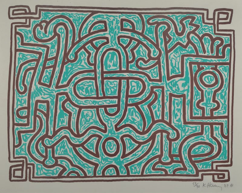 Keith Haring, 1958-1990 New York, color screenprint,