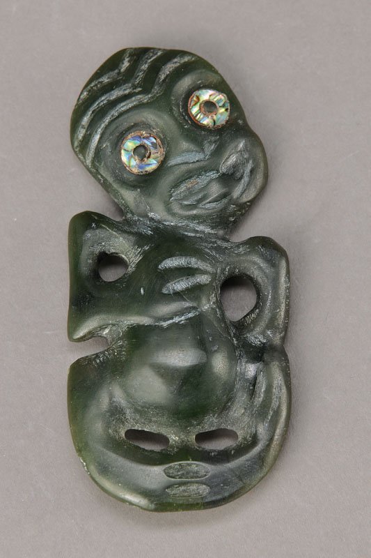 Hei-Tiki, Amulet of Maori, New Zealand,