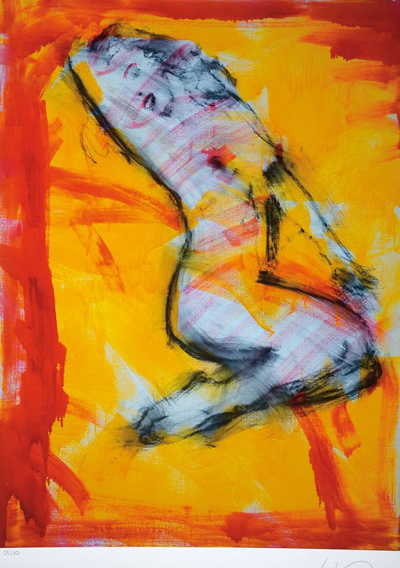 Friedemann Hahn, born in 1949, color lithograph, signed