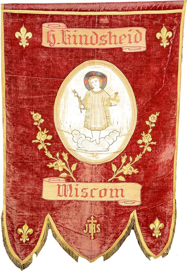 pennant "embroidery", ## germany, circa 1880