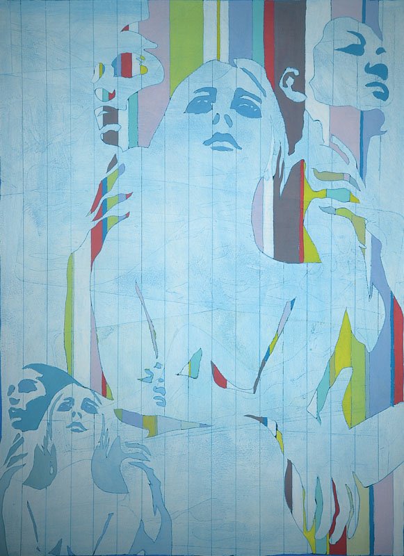 Werner Berges, born 1941, acrylic on metal