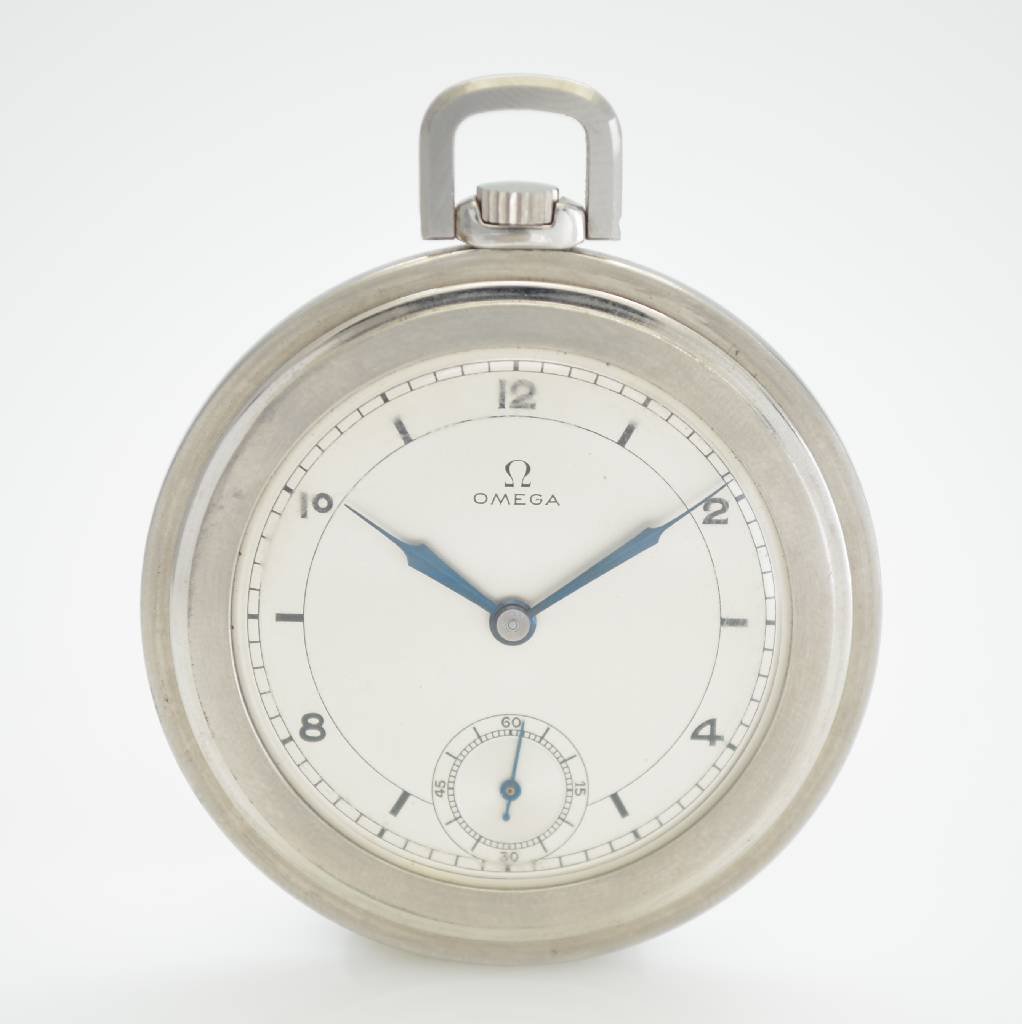 OMEGA open face Art Deco pocket watch (1 of 6)