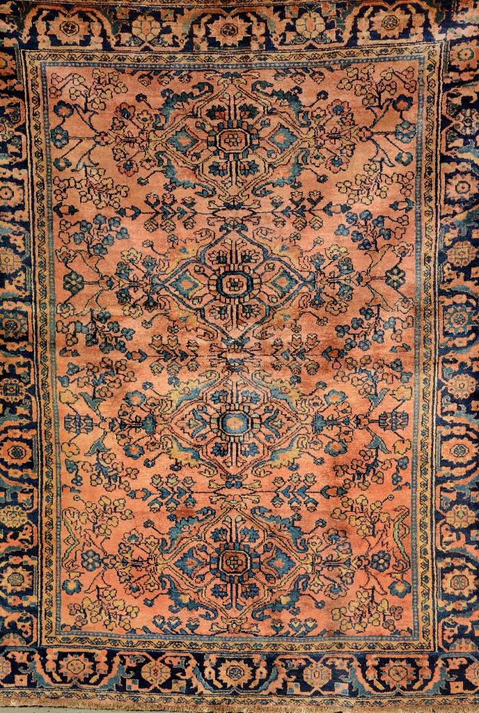 US lilian, ## persian, circa 1900, wool/cotton, approx. (1 of 1)