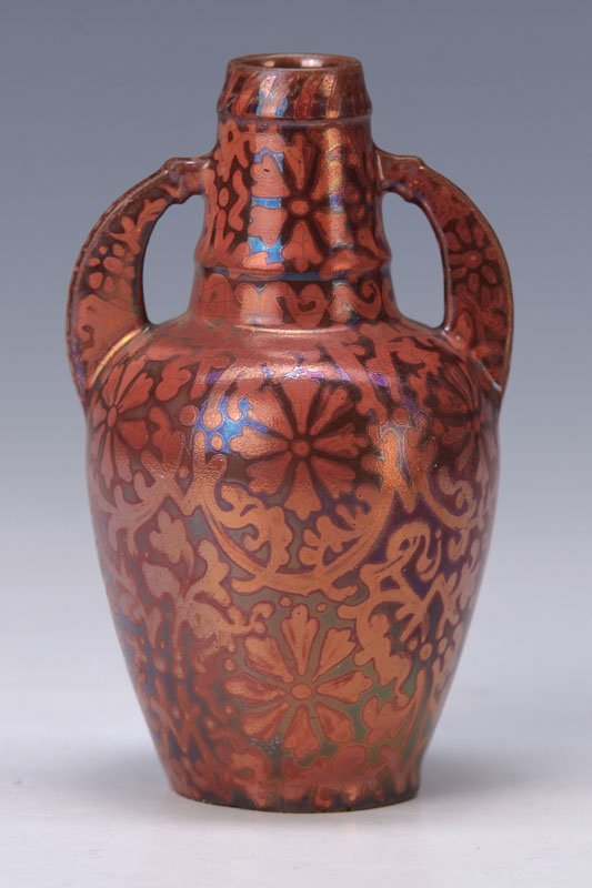 Small vase, Clement Massier, dat., 1889