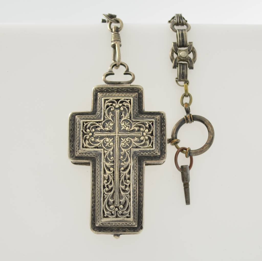 Unusual pendant watch in the form of a cross (1 of 3)