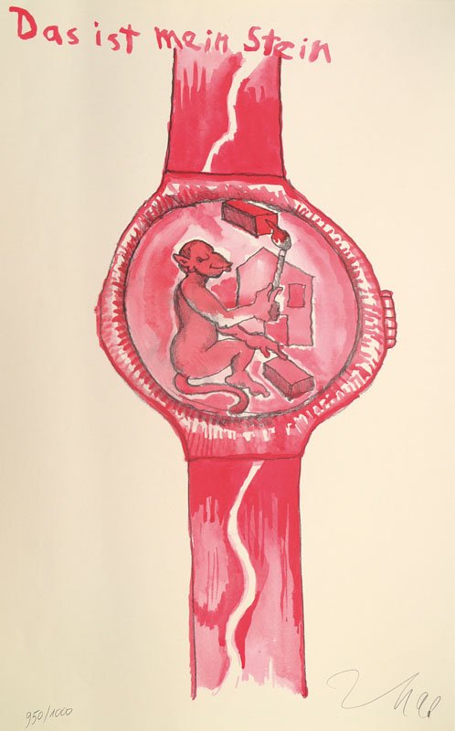 Jörg Immendorff, 1945-2007, color lithograph (1 of 1)