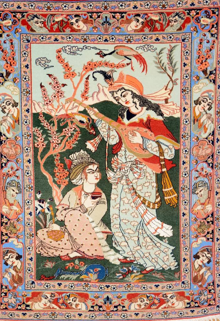 Isfahan, Persia, 40 years old, wool with part-silk/silk (1 of 1)