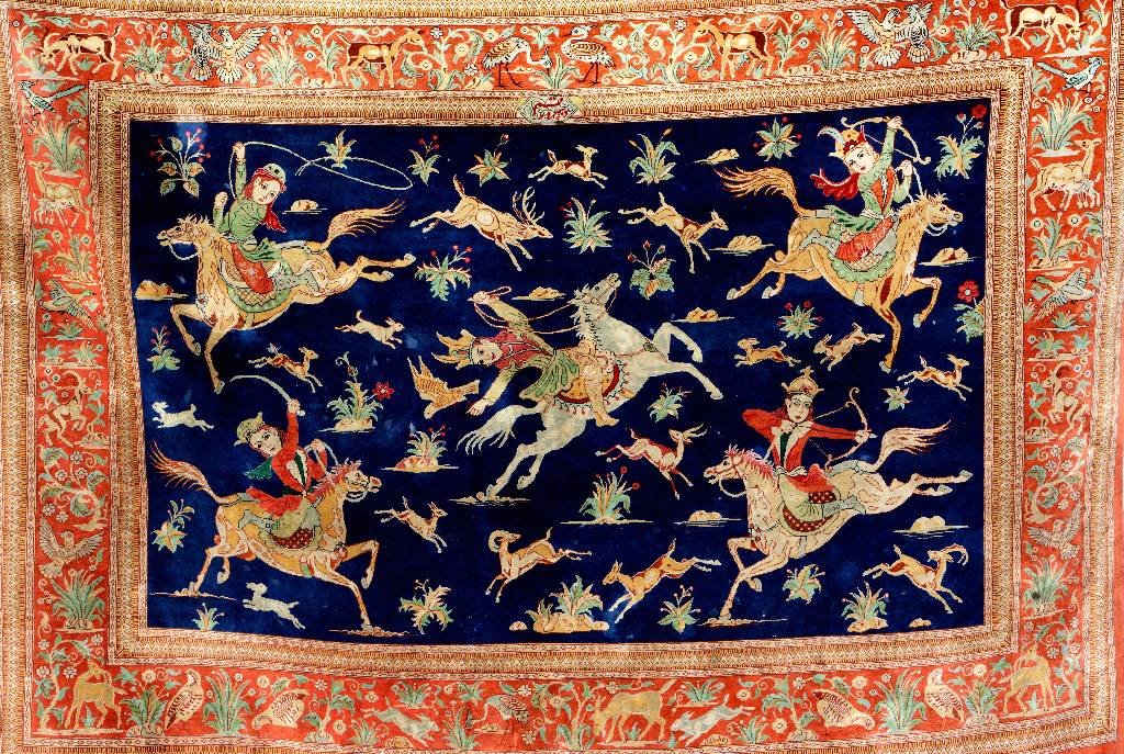 Qum Silk (Signed), Persia, 40 years old, pure silk (1 of 1)