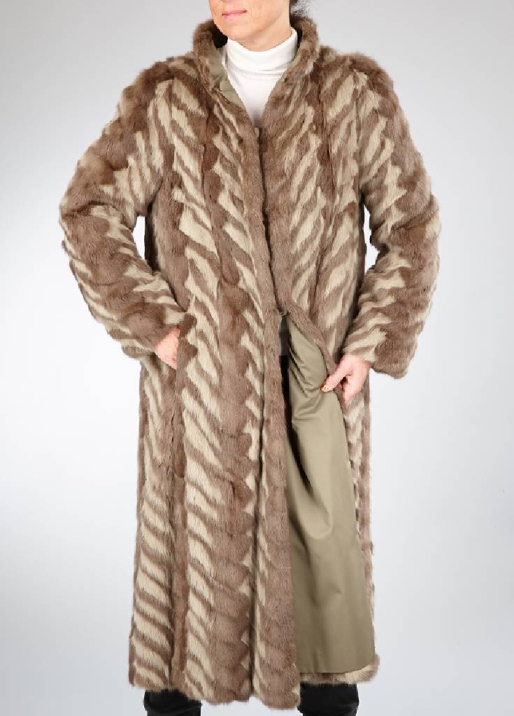 Reversible coat made of squirrel, size approx. 34/36 (1 of 2)